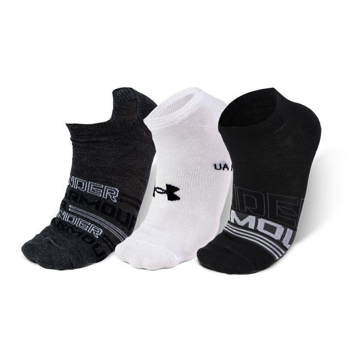 Kit de Meias Under Armour Cano Curto Essentials NS com 3 Pares - Adulto - Foto 4