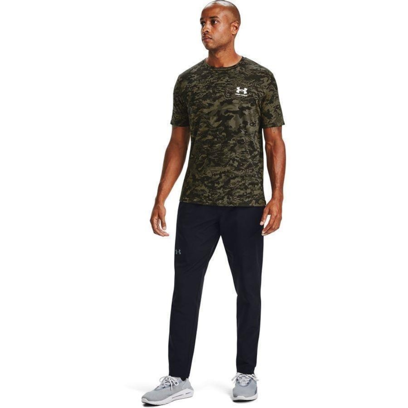 Camiseta Under Armour Manga Curta ABC Camo - Masculina - Foto 1