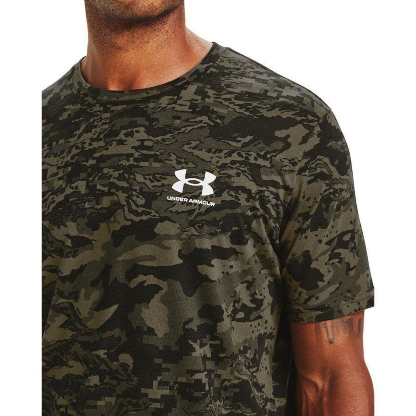 Camiseta Under Armour Manga Curta ABC Camo - Masculina - Foto 3