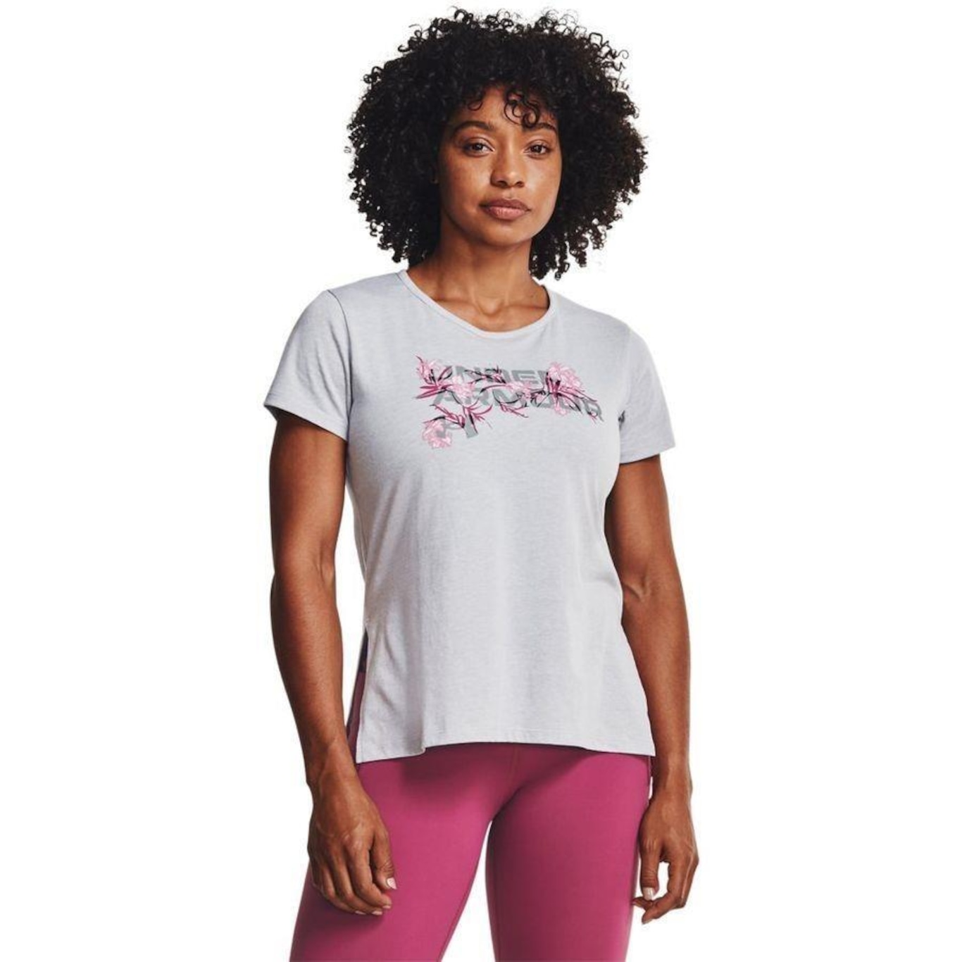 Camiseta Under Armour Live Floral WM Graphic - Feminina - Foto 4