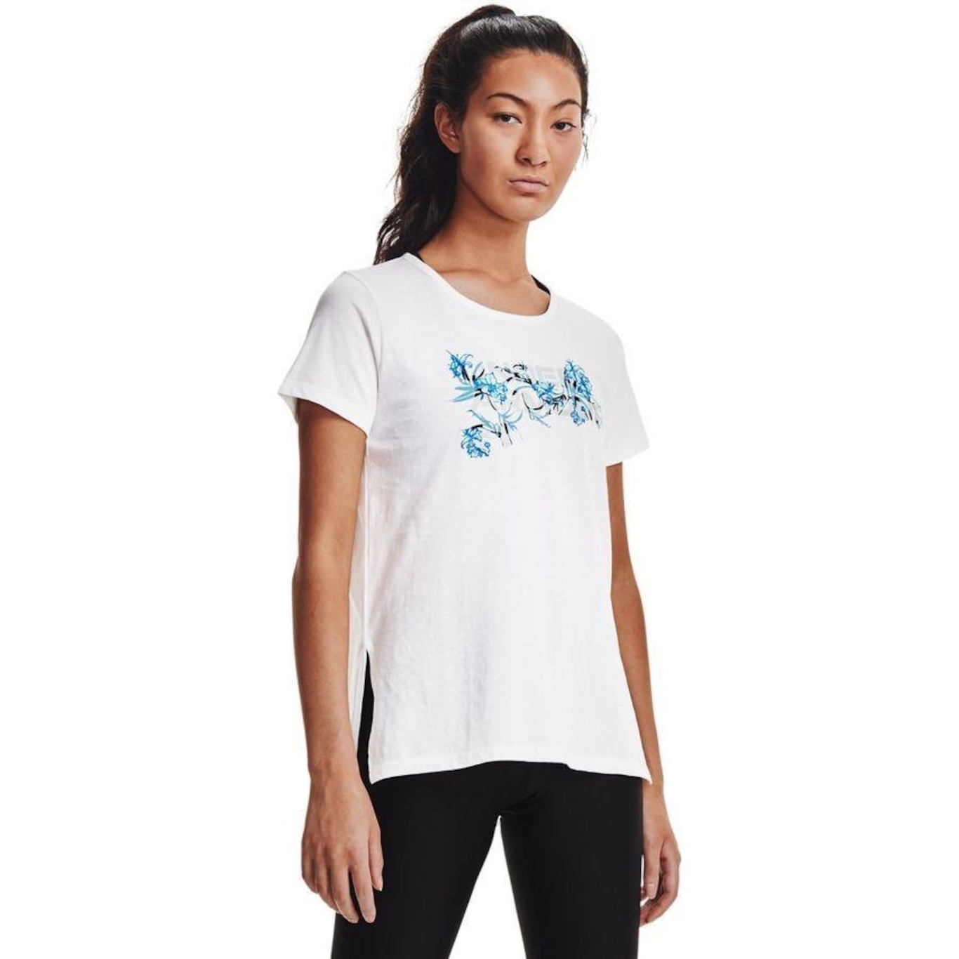 Camiseta Under Armour Live Floral WM Graphic - Feminina - Foto 3