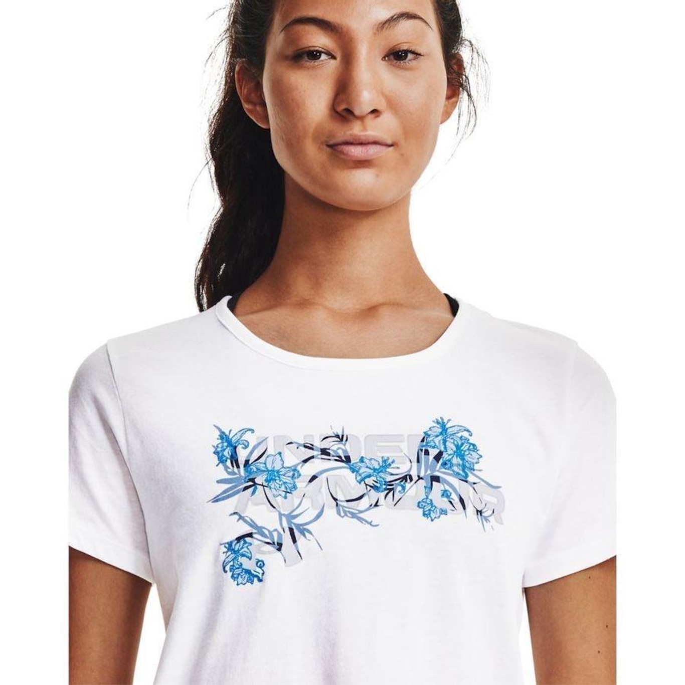 Camiseta Under Armour Live Floral WM Graphic - Feminina - Foto 4