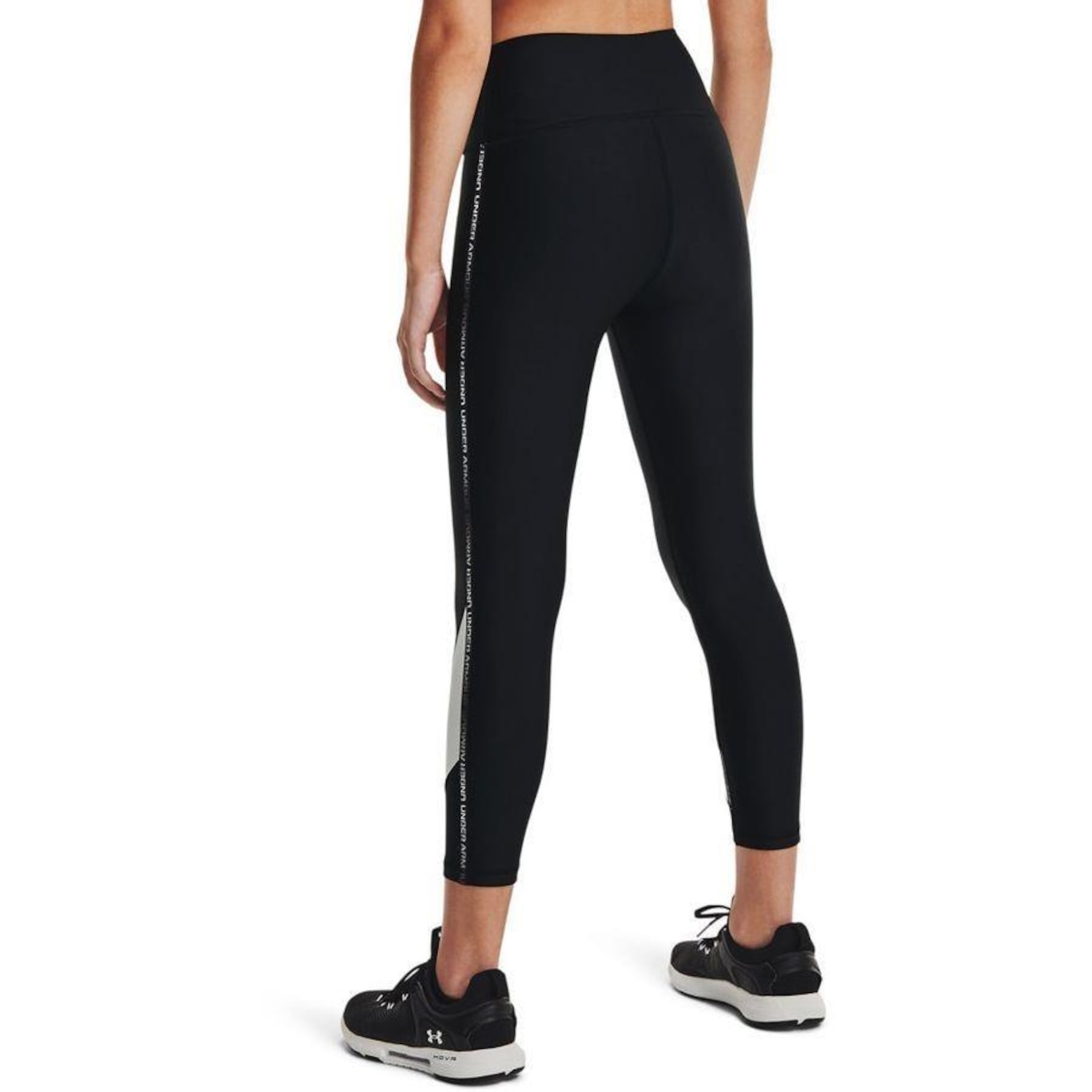 Calça Legging Under Armour HeatGear No-Slip Waistband Taped - Feminina - Foto 2