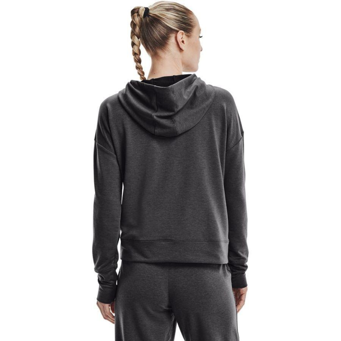 Blusão de Moletom com Capuz Under Armour Rival Terry Taped Hoodie - Feminino - Foto 3