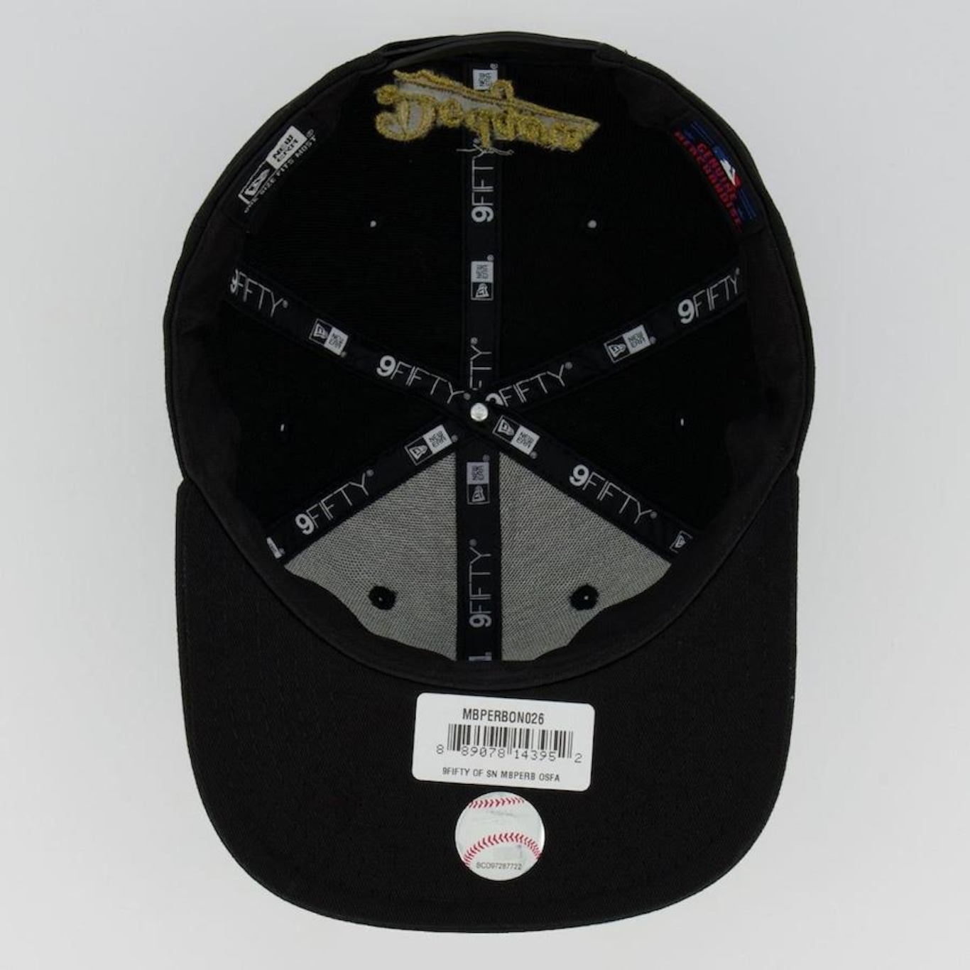 Boné Aba Reta New Era 9Fifty Original Fit MLB Los Angeles Dodgers Of Sn White On Cardinal - Snapback - Adulto - Foto 4