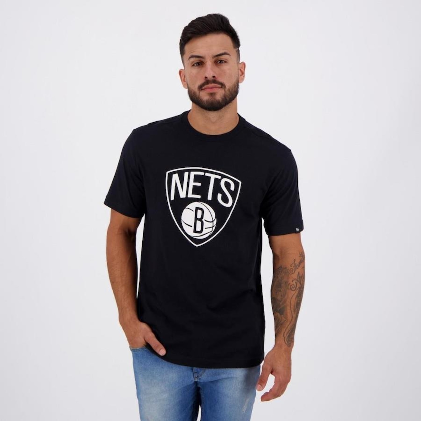 Camiseta New Era NBA Brooklyn Nets Sport - Masculina - Foto 1