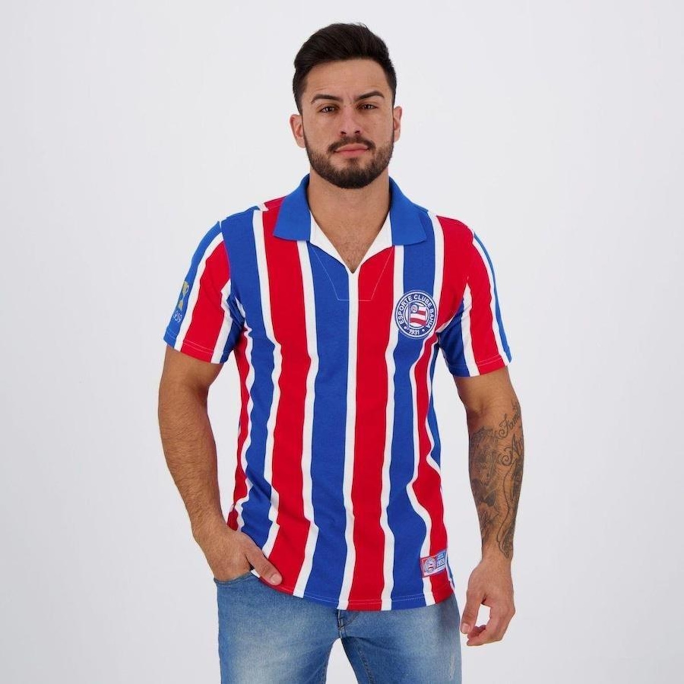 Camisa do Bahia Retro 1959 - Masculina - Foto 1