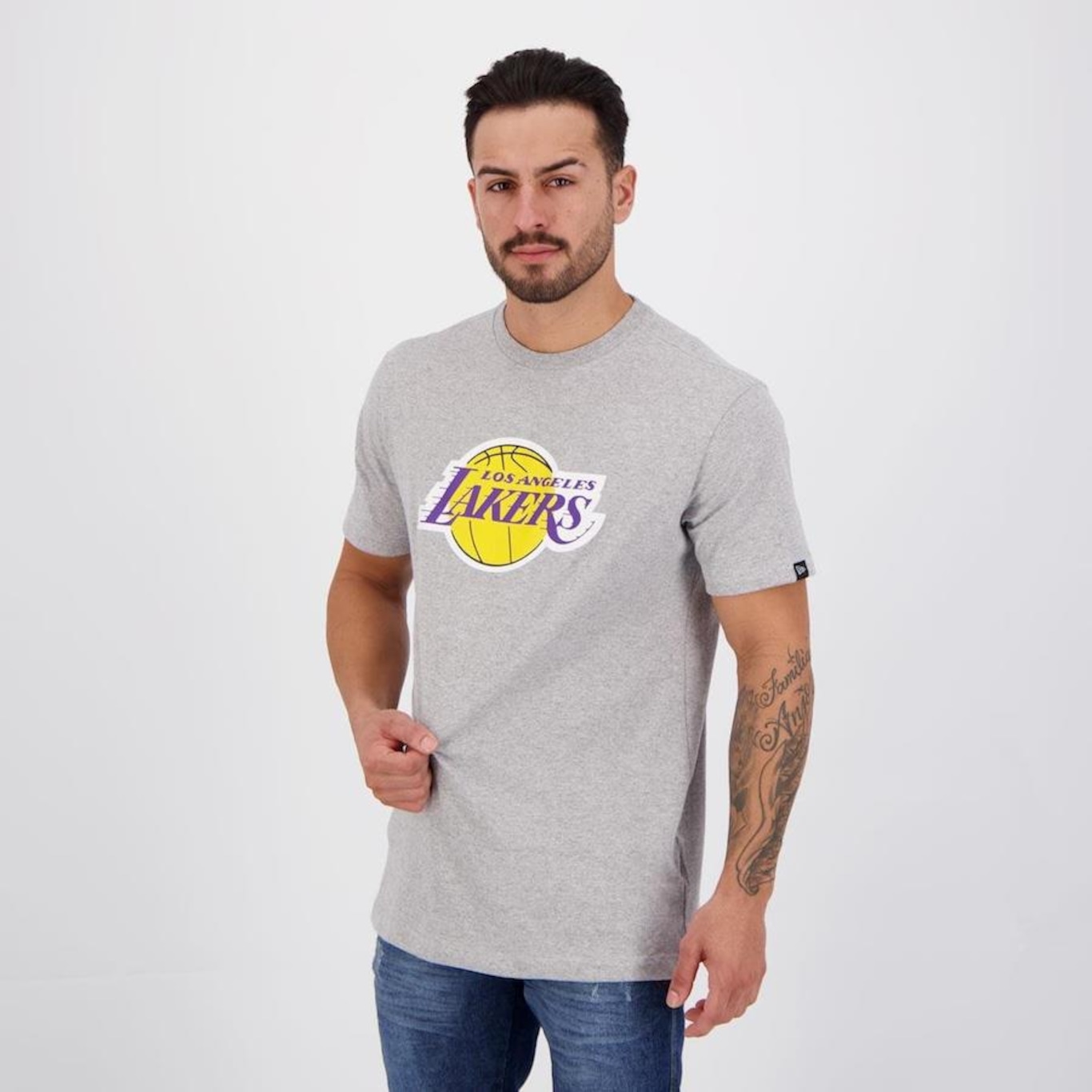 Camiseta New Era NBA Los Angeles Lakers II - Masculina - Foto 2