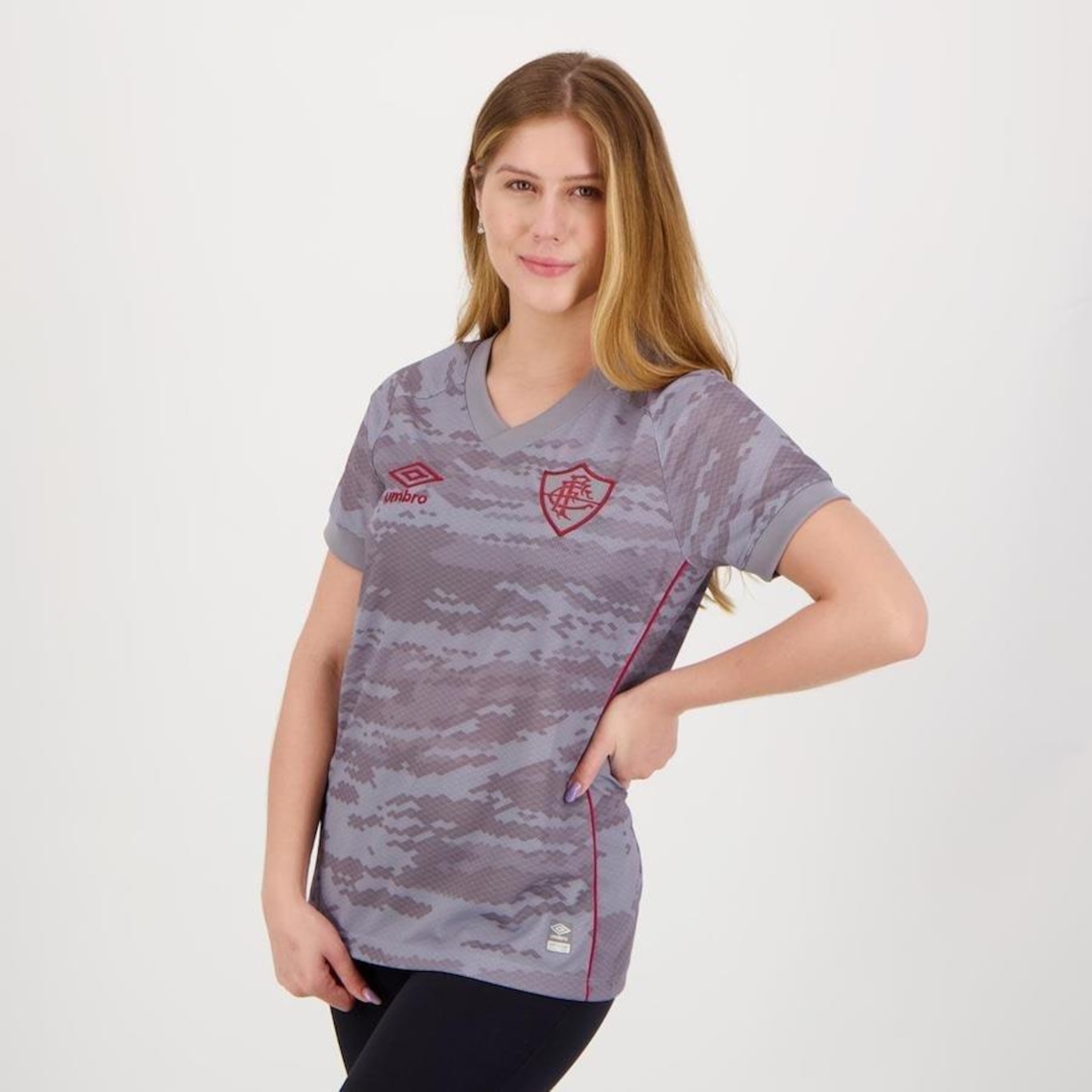 Camisa Umbro Fluminense III 2021 - Feminina - Foto 2