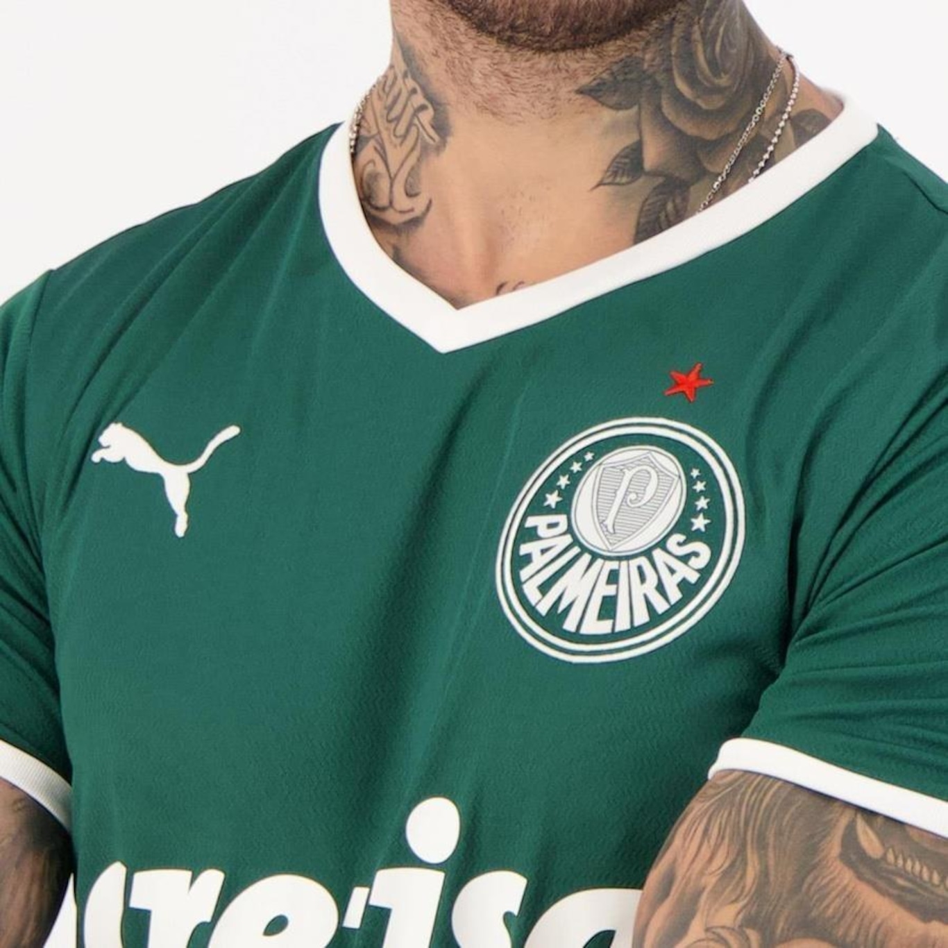 Camisa Puma Palmeiras I 2022 - Masculina - Foto 4