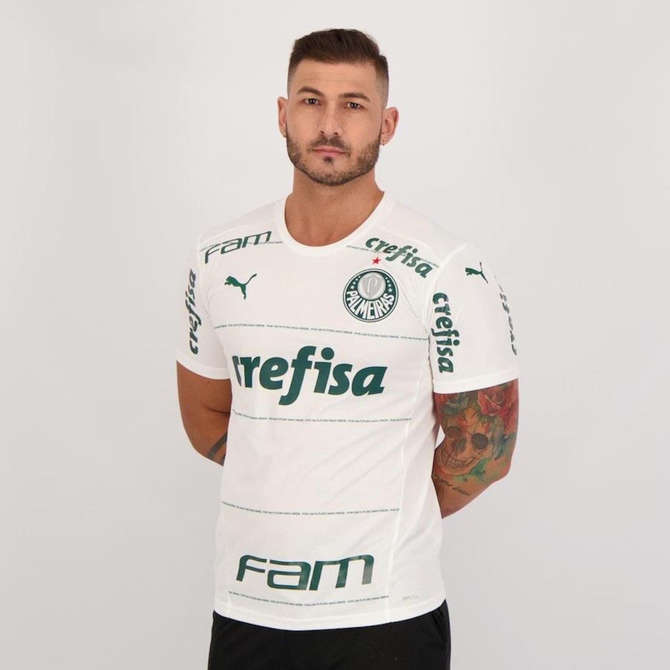 Camisa Puma Palmeiras II 2022 com Patrocínio - Masculina - Foto 2