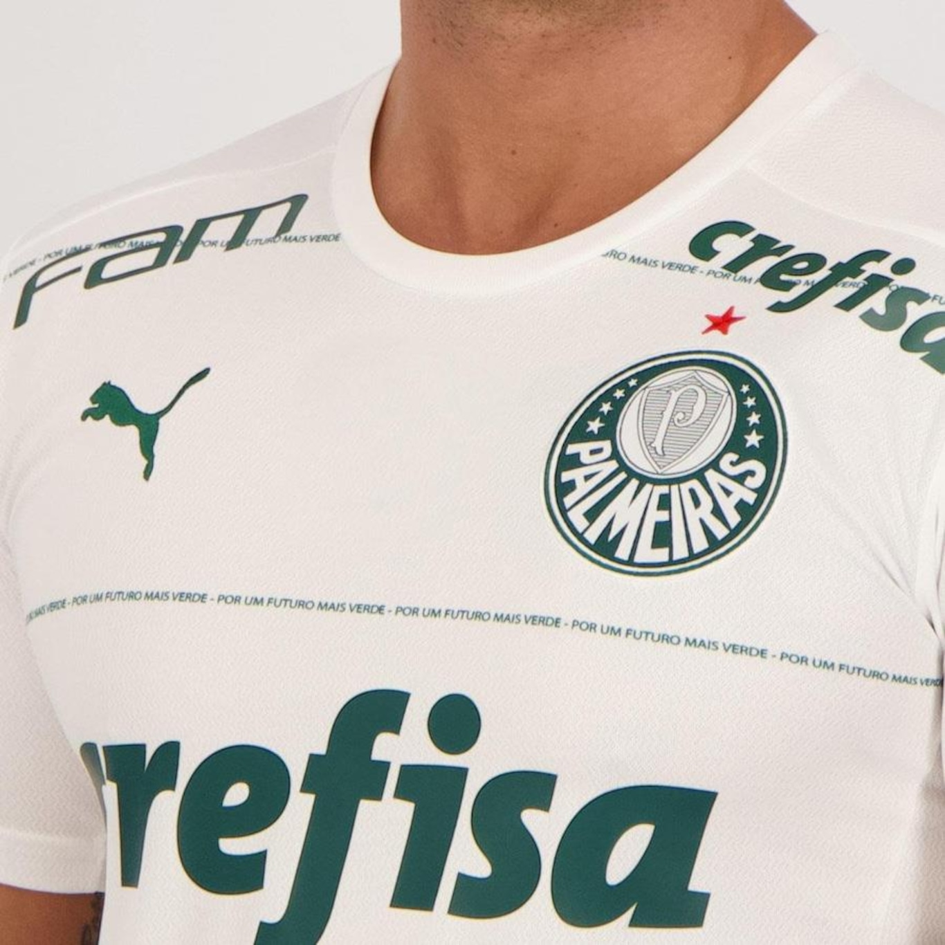 Camisa Puma Palmeiras II 2022 com Patrocínio - Masculina - Foto 4