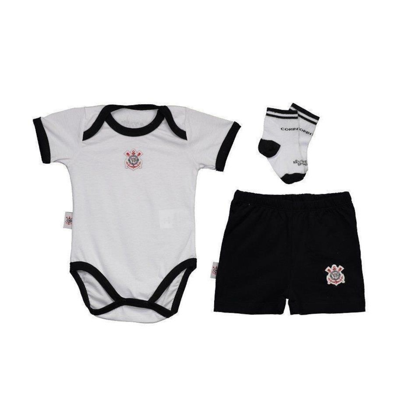 Kit Body Corinthians Reve Dor Triple - Infantil - Foto 1