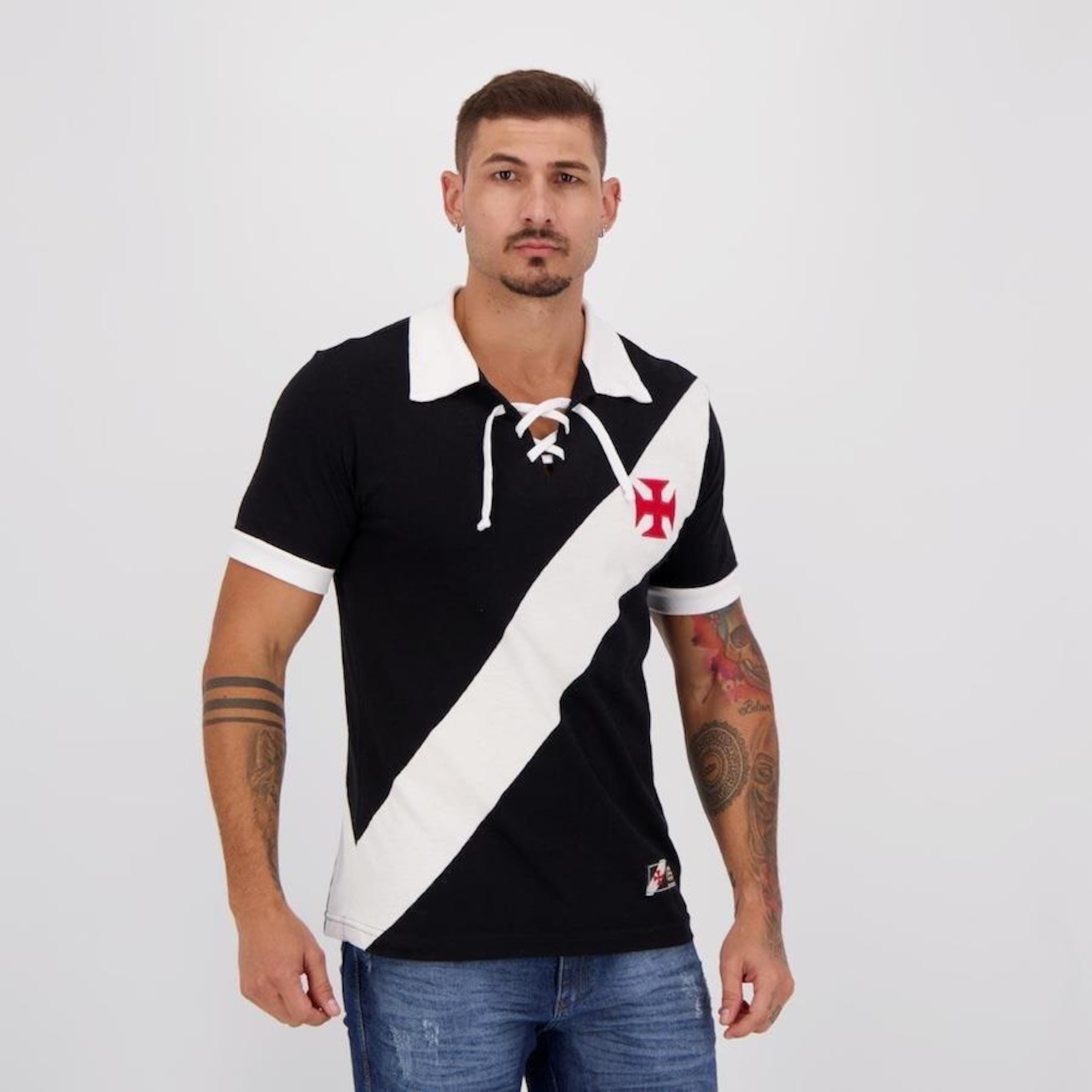 Camisa do Vasco da Gama Retrô Cordinha - Masculina - Foto 2