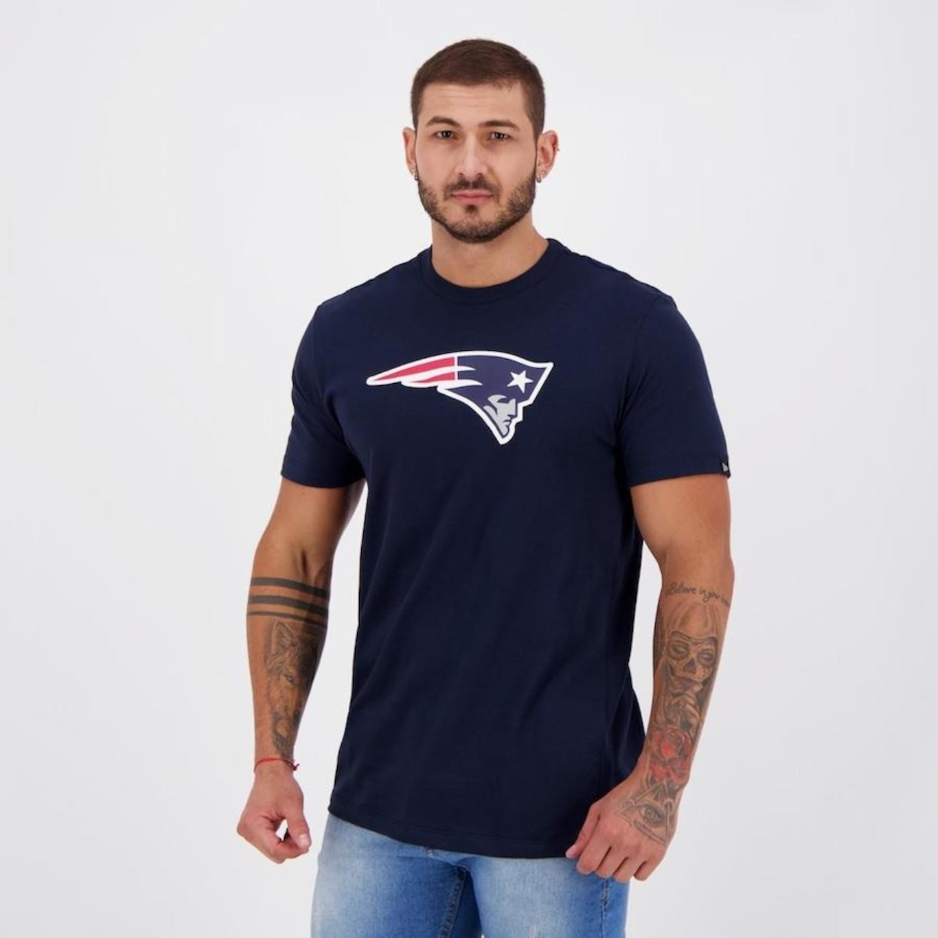 Camiseta New Era NFL New England Patriots Strike - Masculina - Foto 2