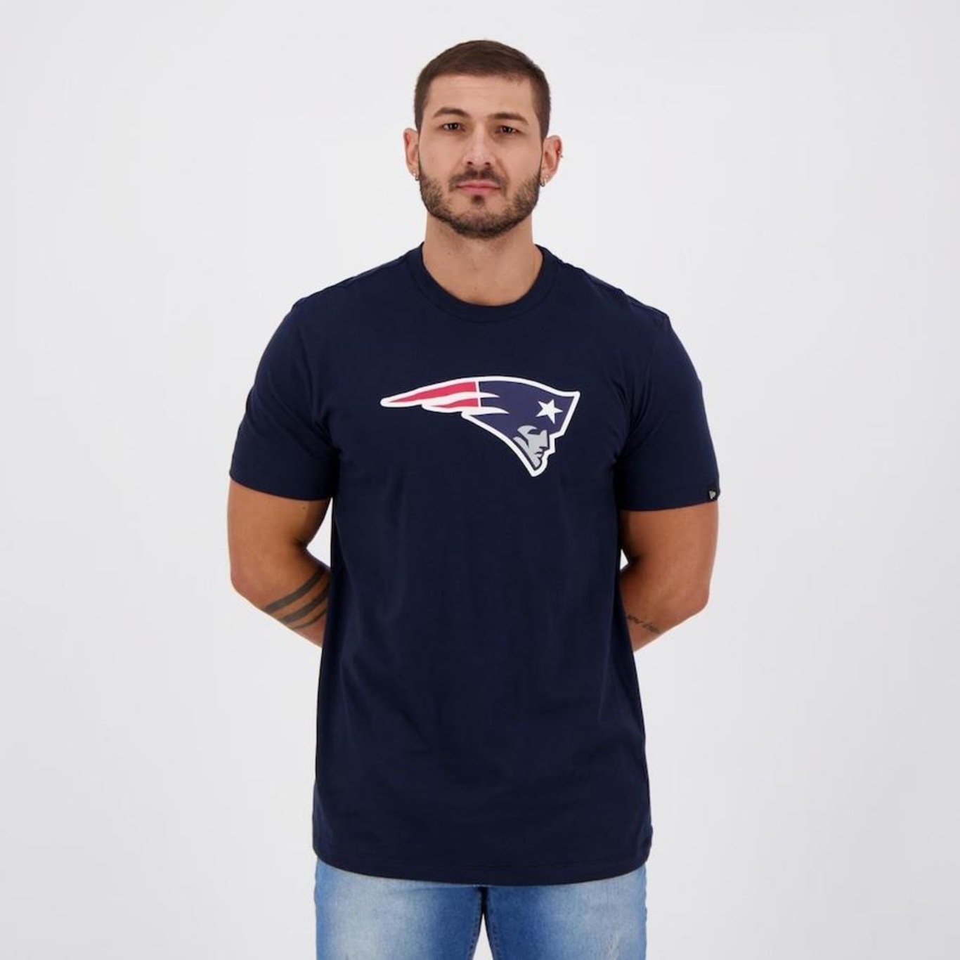 Camiseta New Era NFL New England Patriots Strike - Masculina - Foto 5