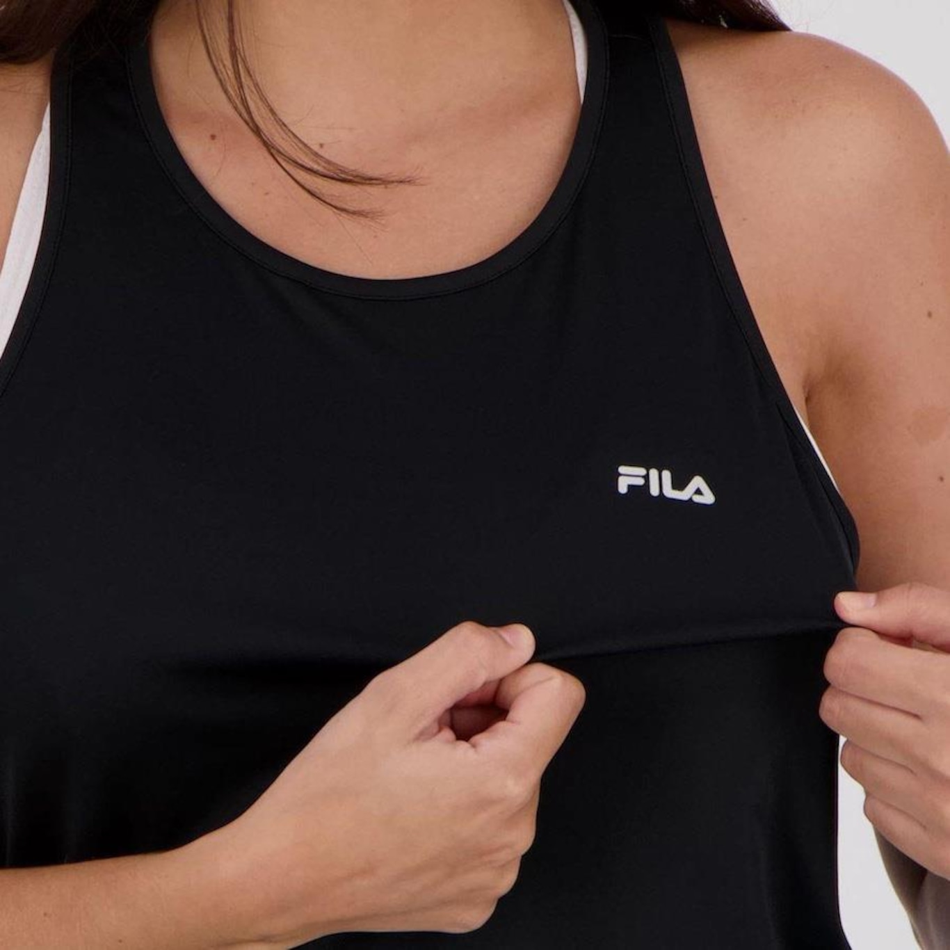 Camiseta Regata Fila Basic Sports - Feminina - Foto 4