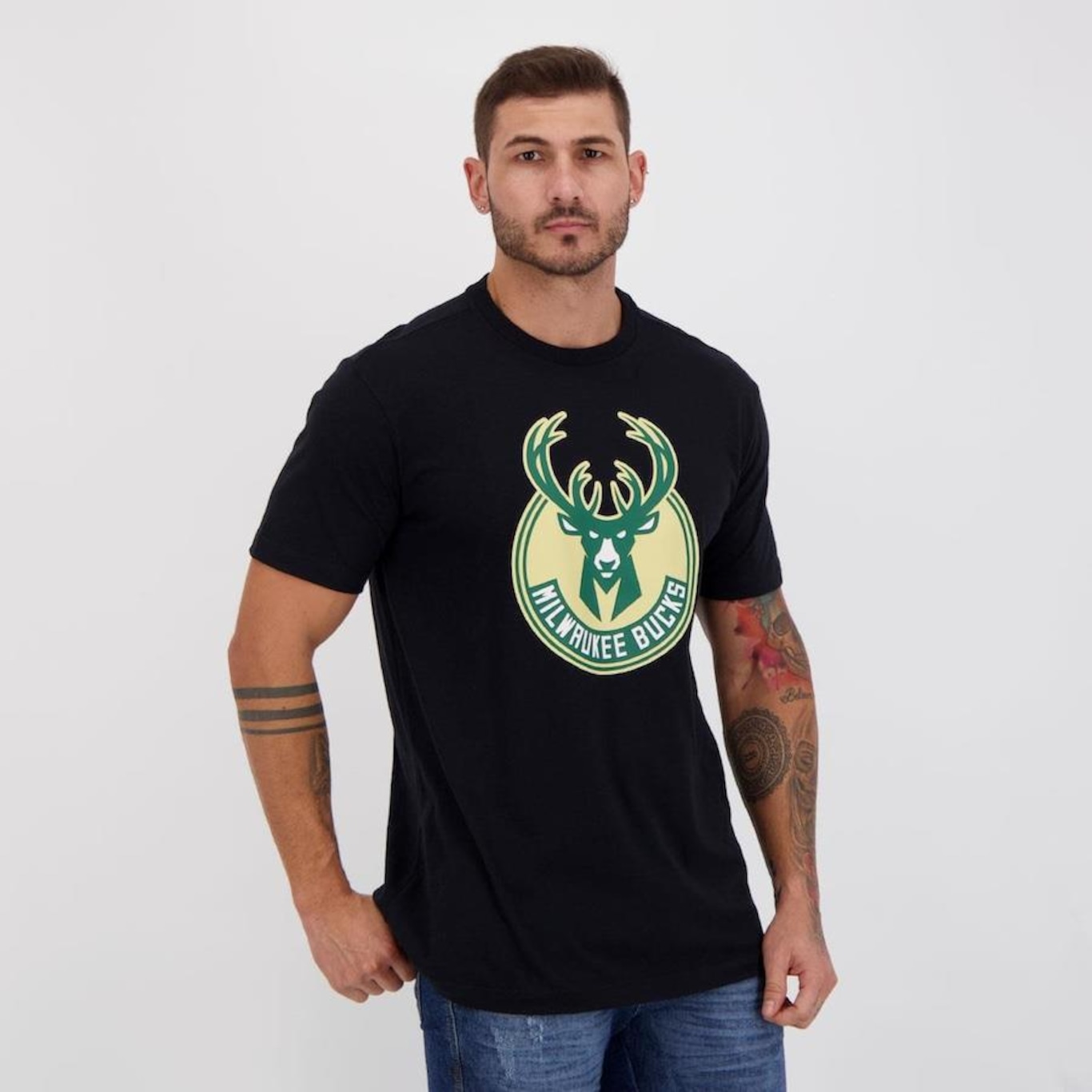 Camiseta New Era NBA Milwaukee Bucks - Masculina - Foto 2