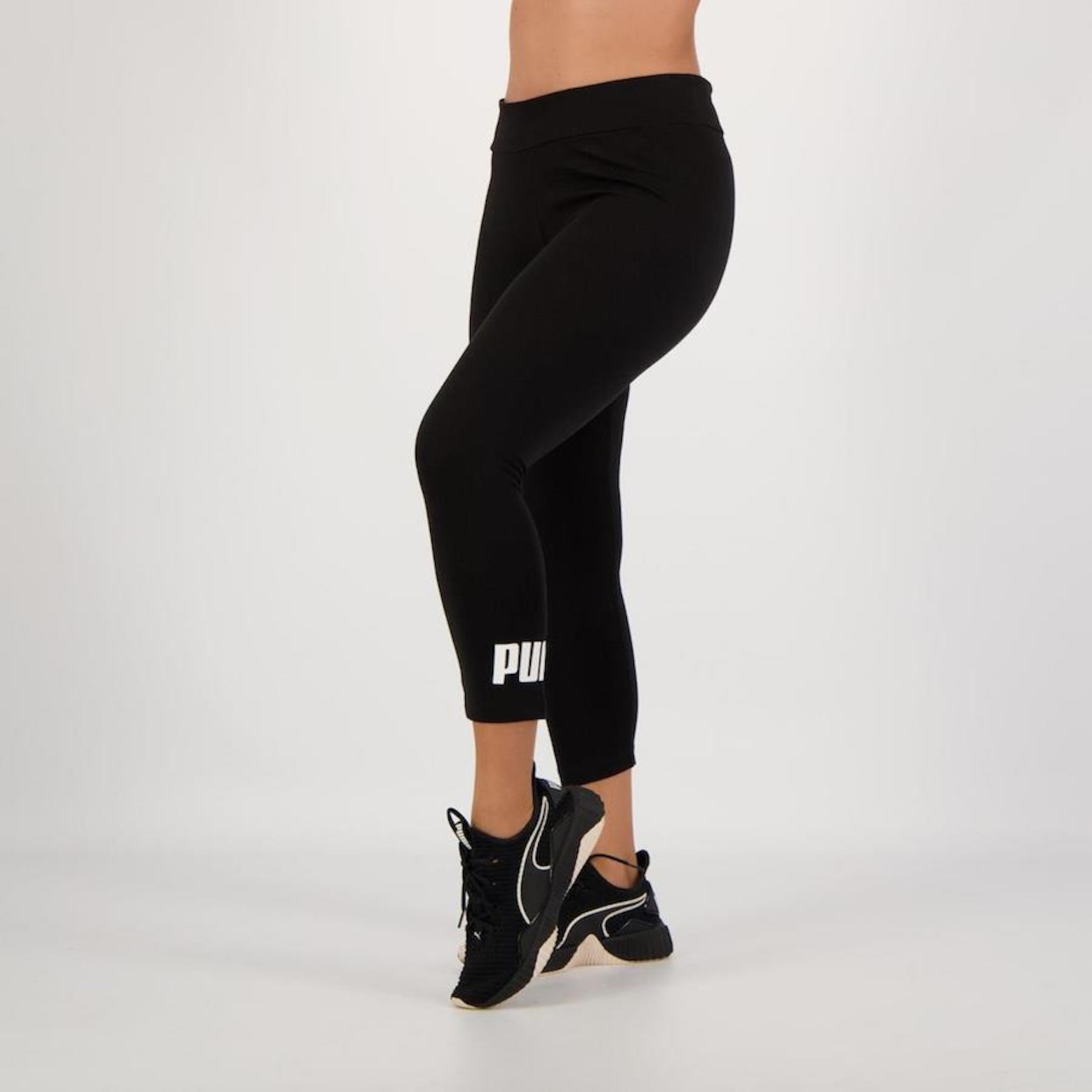Calça Legging Puma ESS 3/4 Logo - Feminina em Promoção
