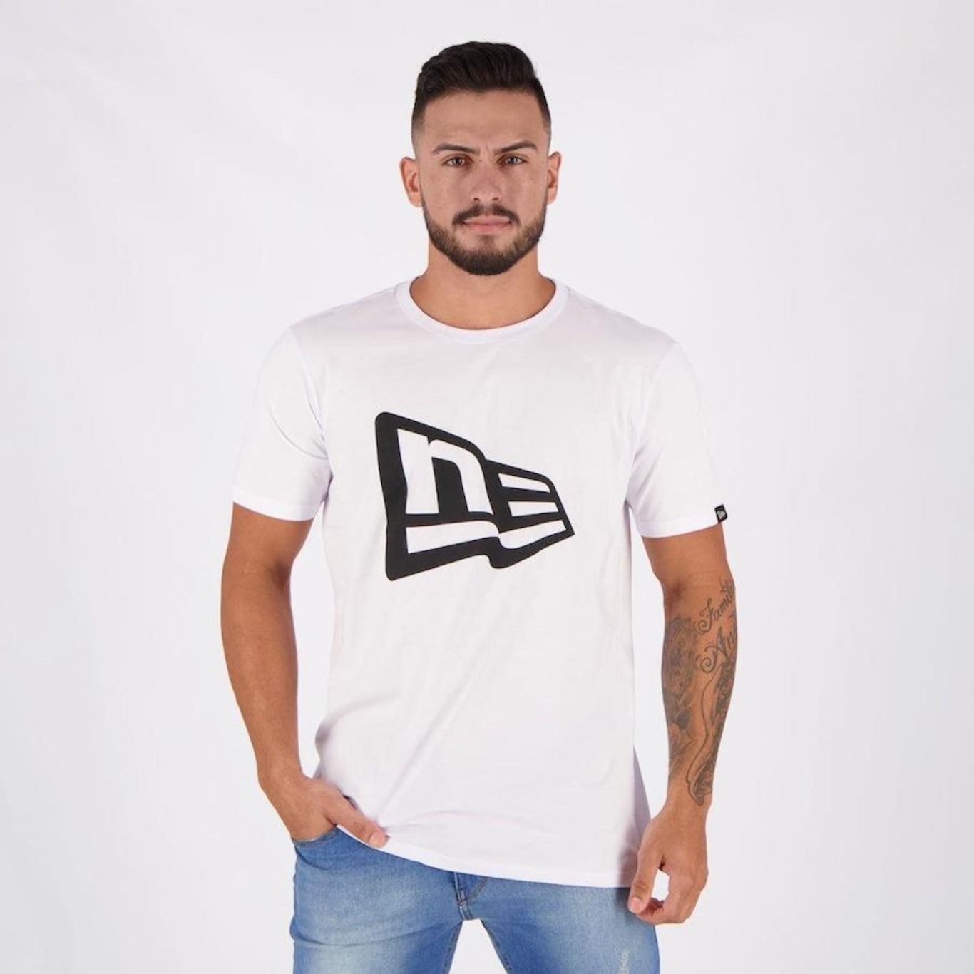 Camiseta New Era Essentials Flag - Masculina - Foto 1