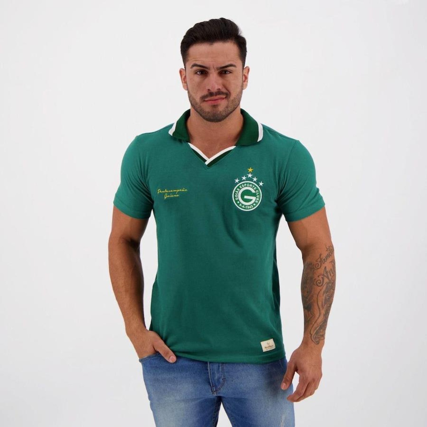 Camisa Retrômania Goiás 2000 - Masculina - Foto 1