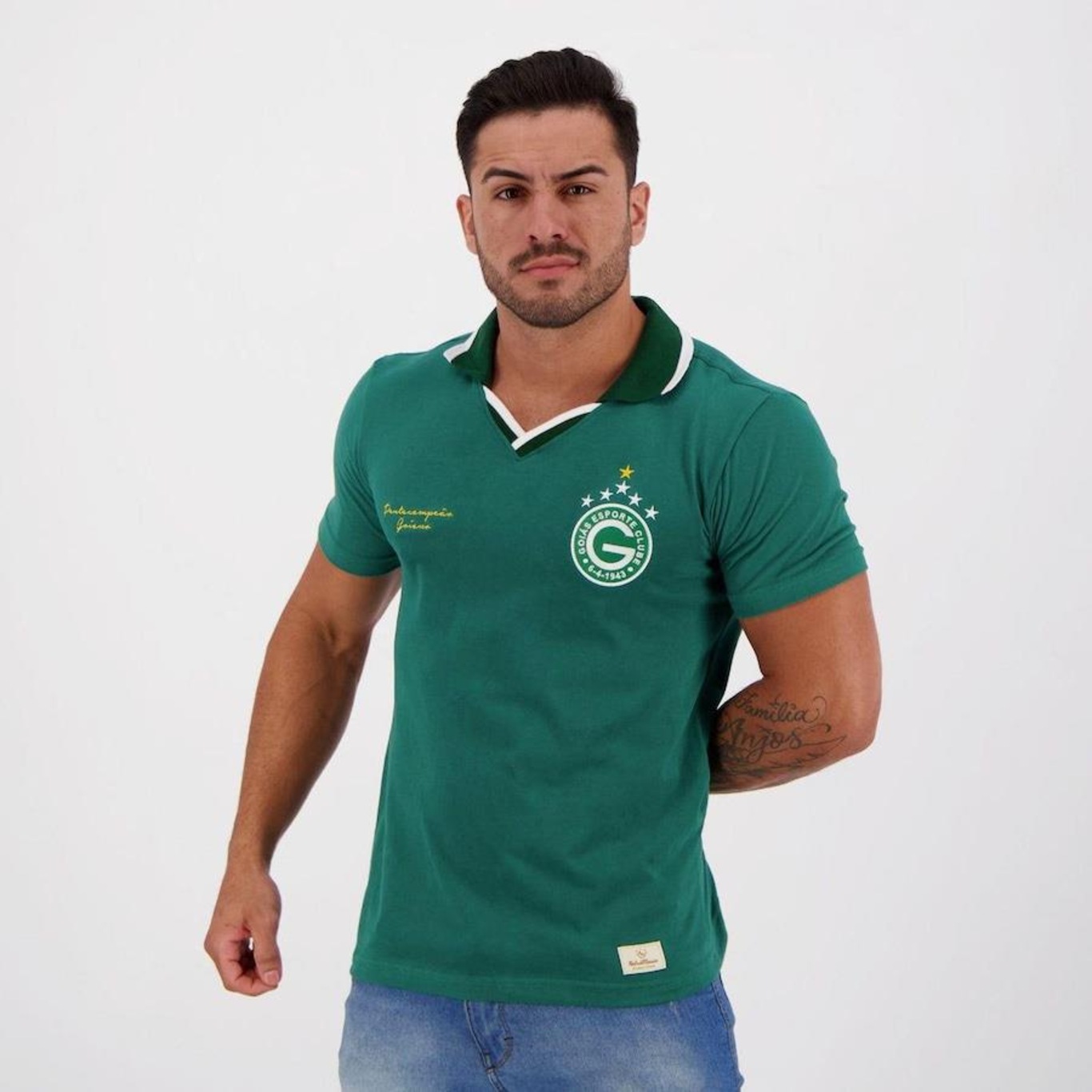 Camisa Retrômania Goiás 2000 - Masculina - Foto 2