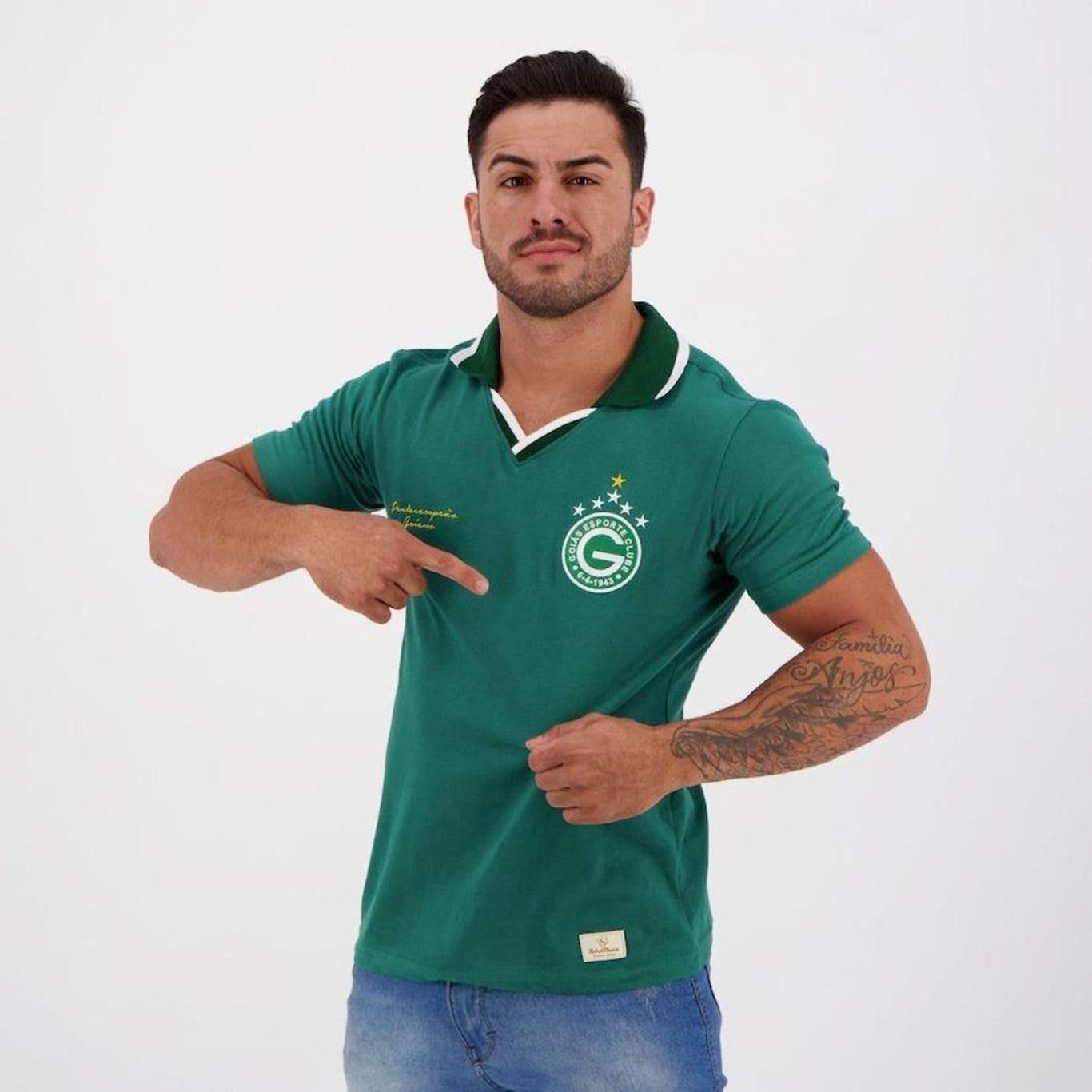 Camisa Retrômania Goiás 2000 - Masculina - Foto 5