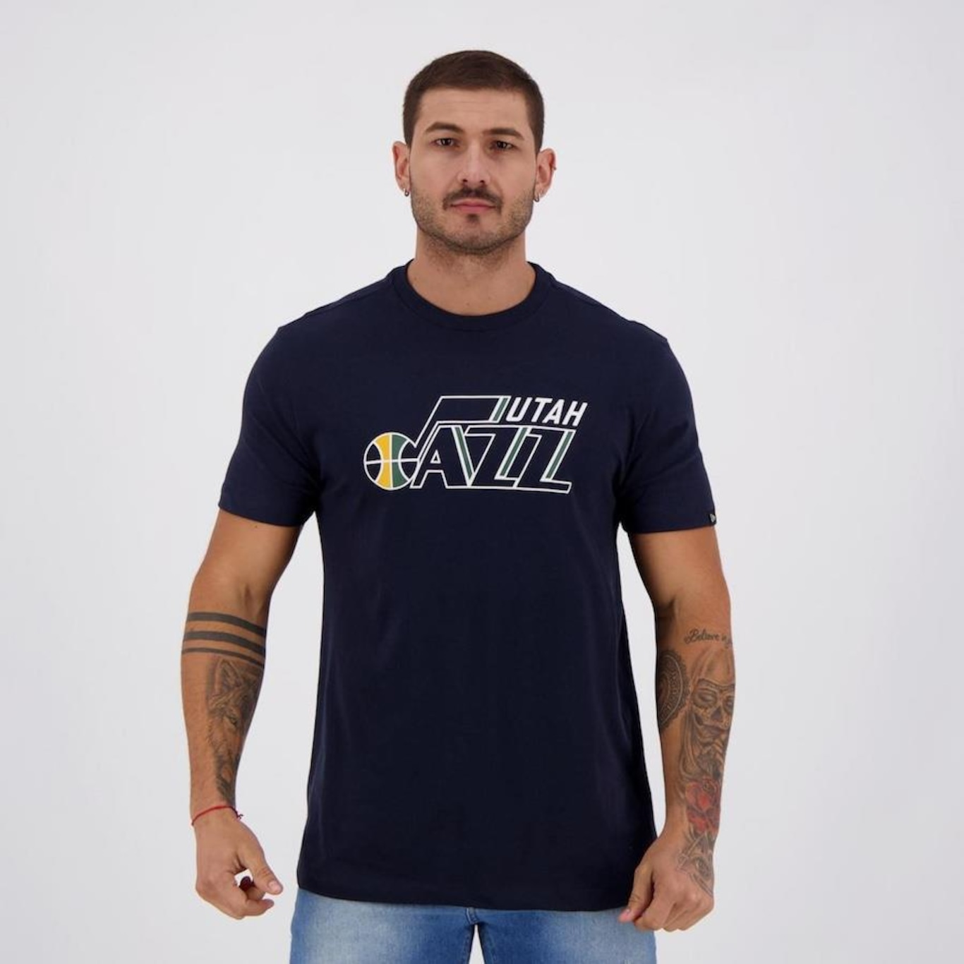 Camiseta New Era NBA Utah Jazz - Masculina - Foto 1