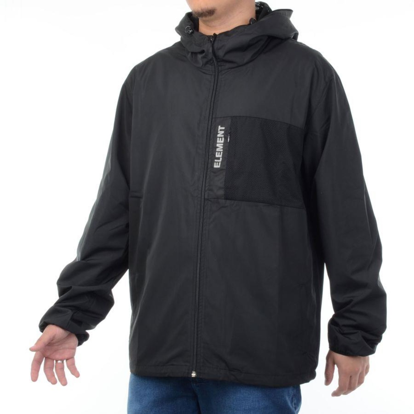 Jaqueta com Capuz Element Windbreaker Pelago - Masculina - Foto 2