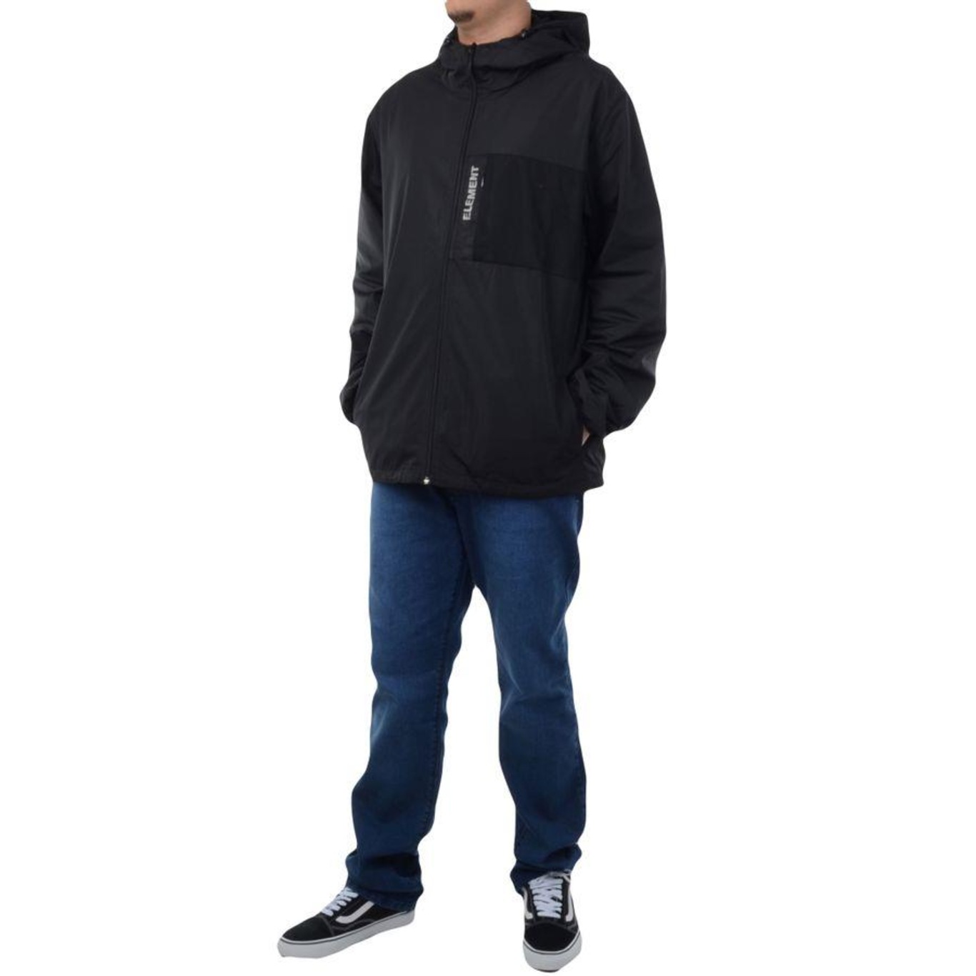 Jaqueta com Capuz Element Windbreaker Pelago - Masculina - Foto 6