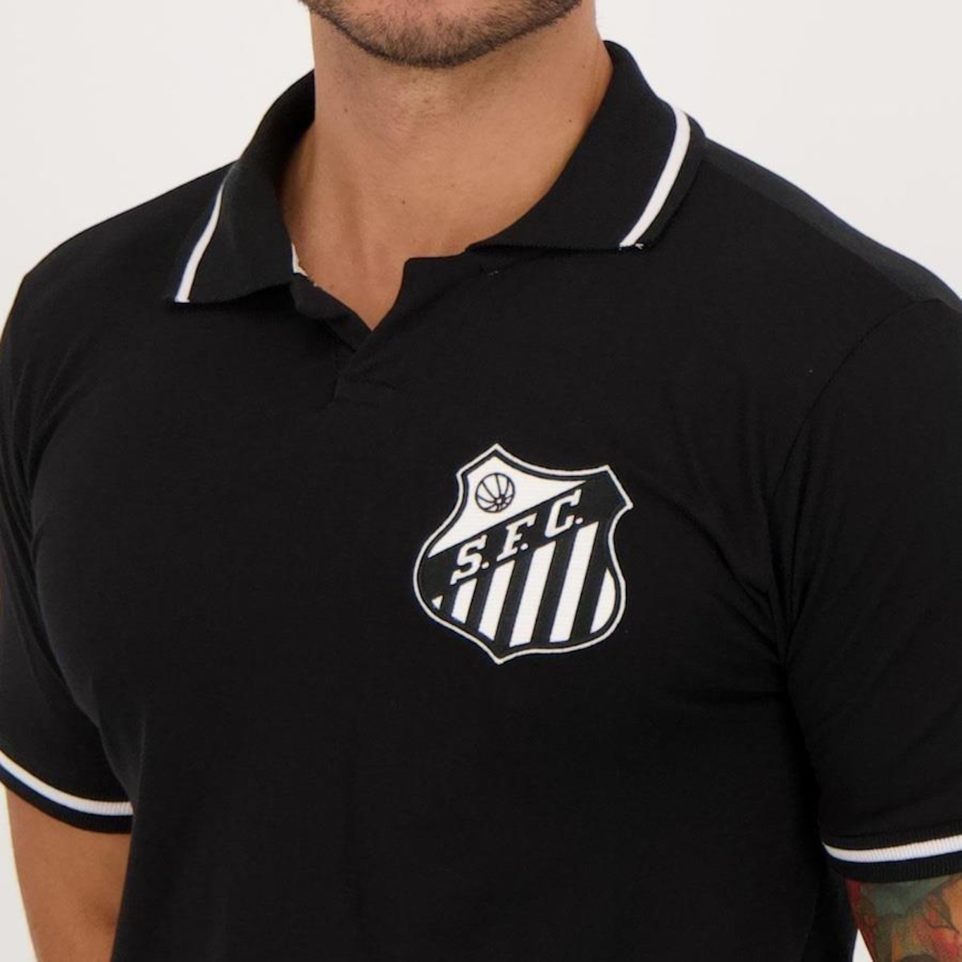 Camisa Polo Santos Futfanatics Retrô - Masculina - Foto 4