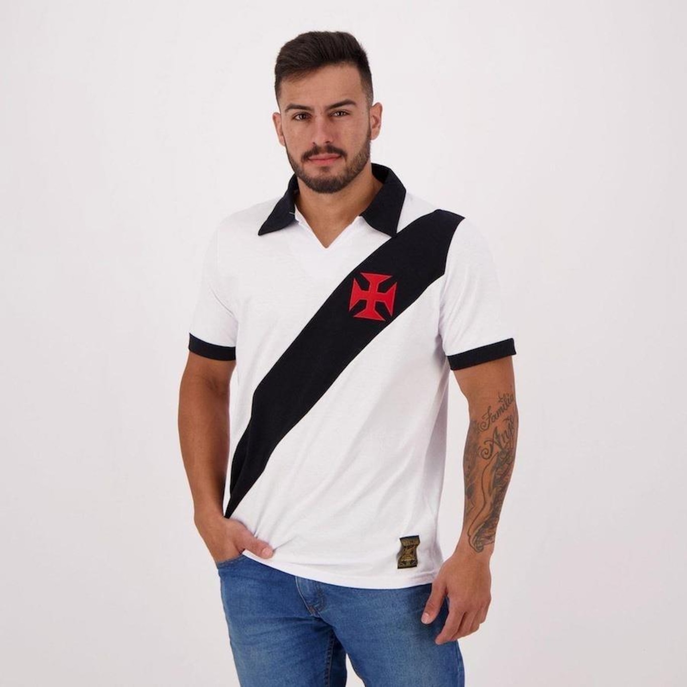 Camisa Polo do Vasco da Gama Paris - Masculina - Foto 1