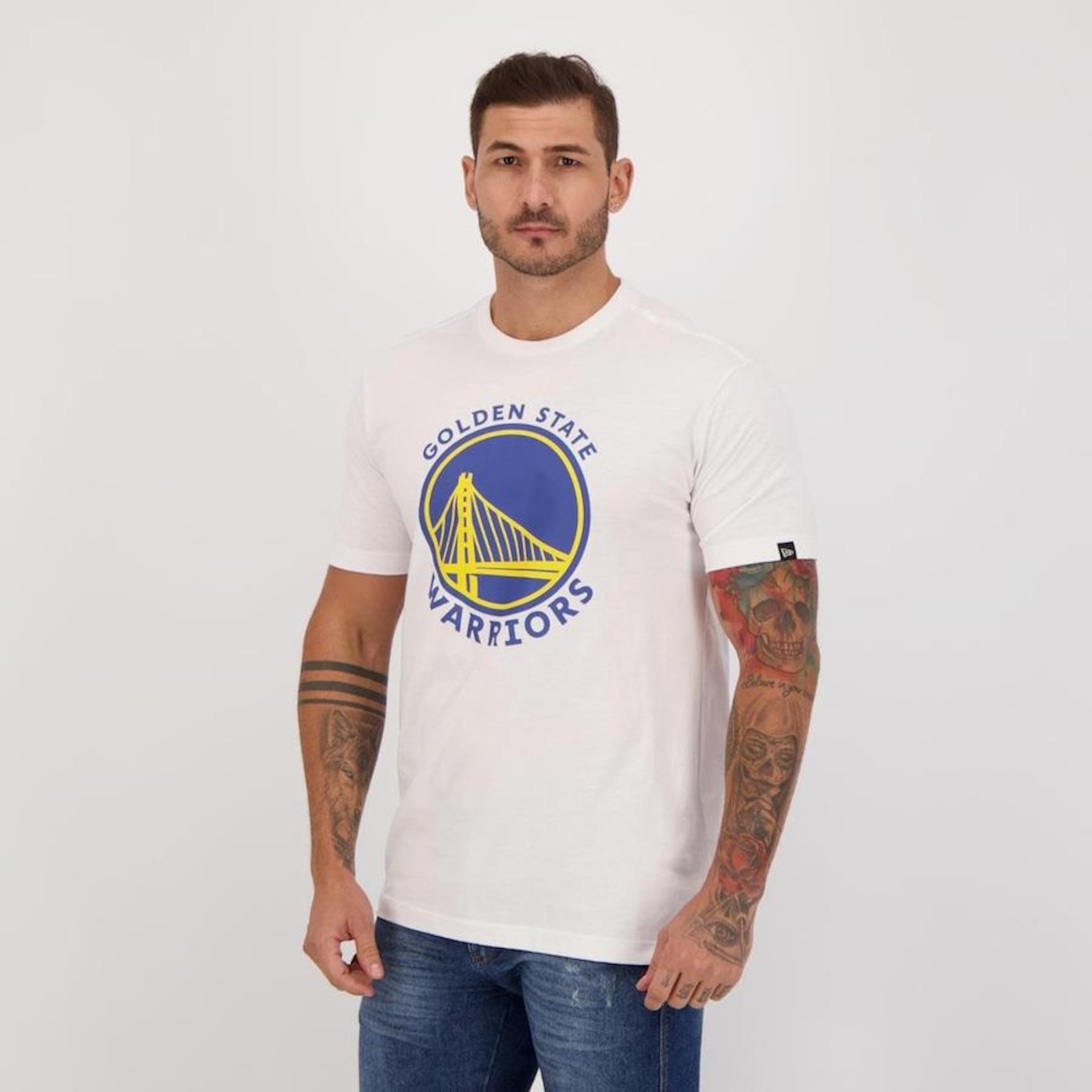 Camiseta New Era Golden State Warriors - Masculina - Foto 2