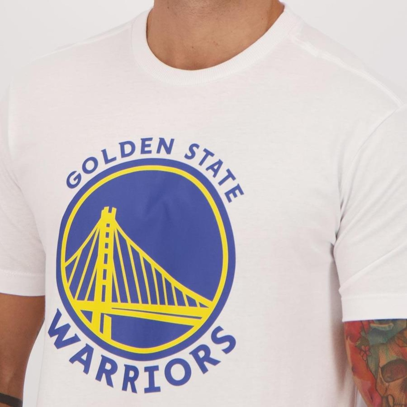 Camiseta New Era Golden State Warriors - Masculina - Foto 4