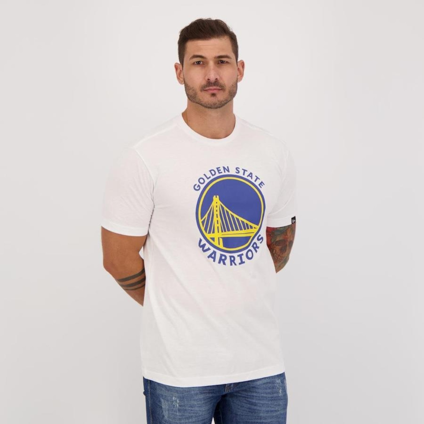 Camiseta New Era Golden State Warriors - Masculina - Foto 5