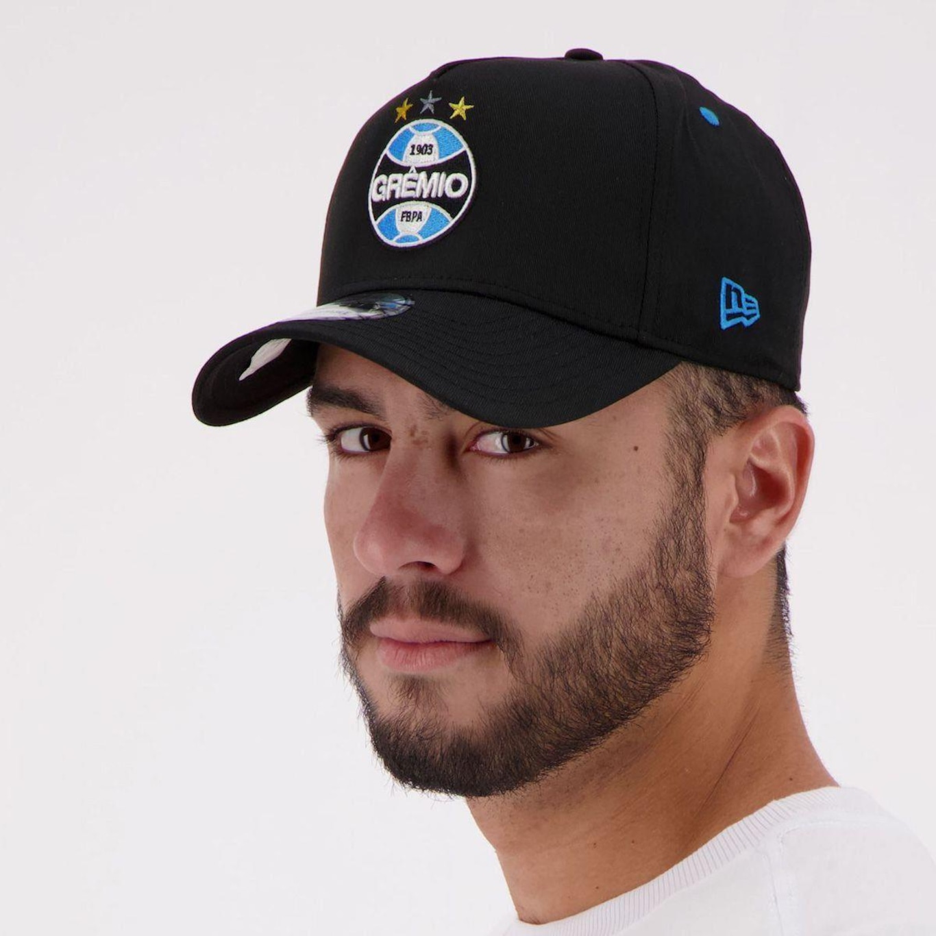 Boné Aba Curva New Era Grêmio - Snapback - Adulto - Foto 5