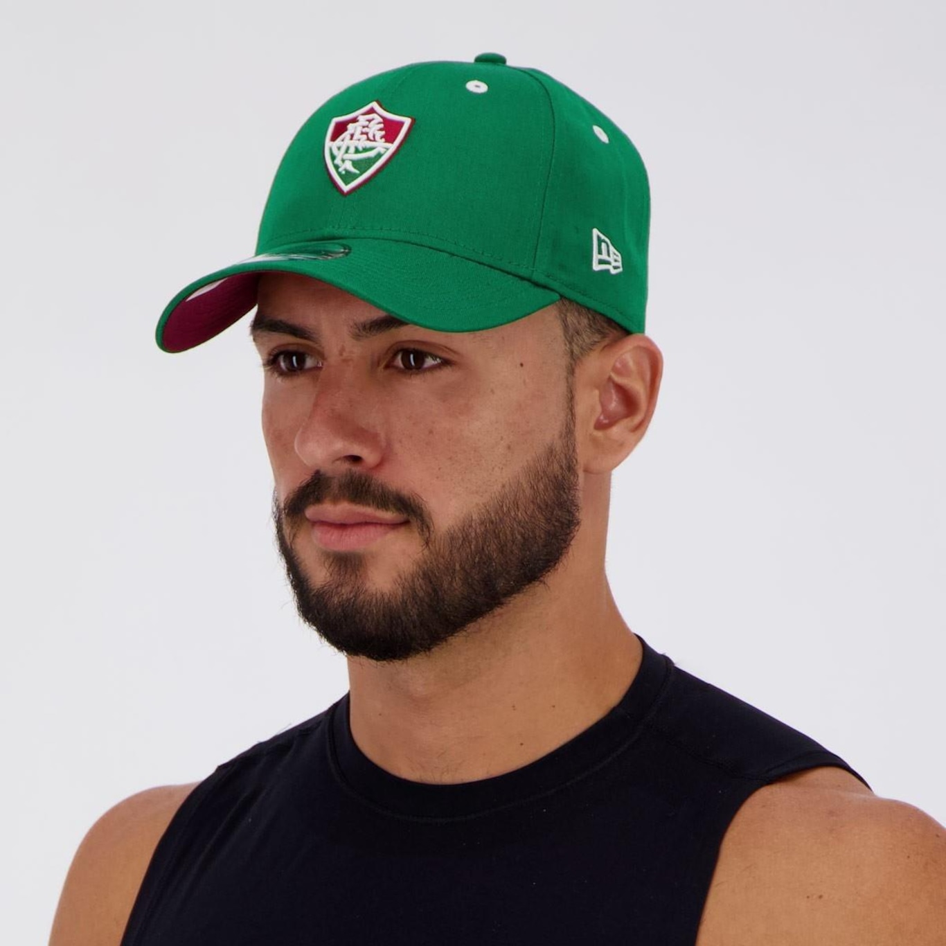 Boné Aba Curva New Era Fluminense FFC 940 - Snapback - Adulto - Foto 5