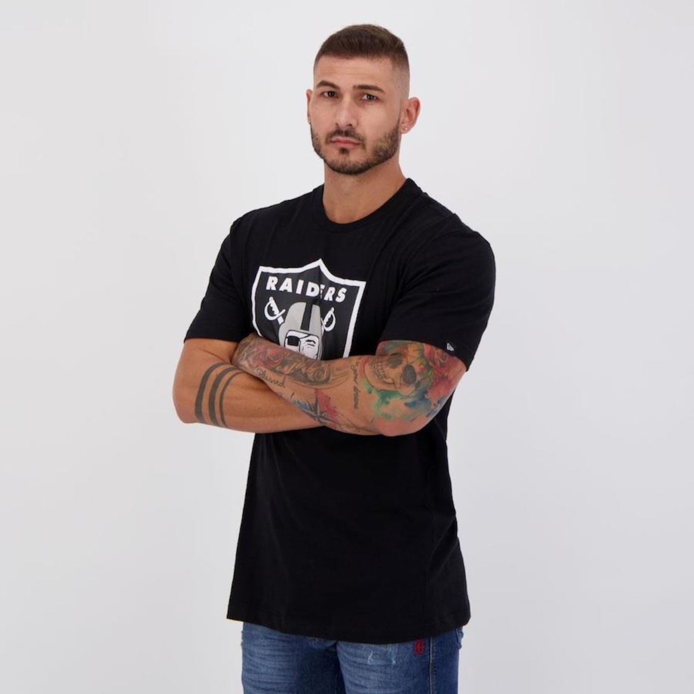 Camiseta New Era NFL Las Vegas Raiders - Masculina - Foto 5