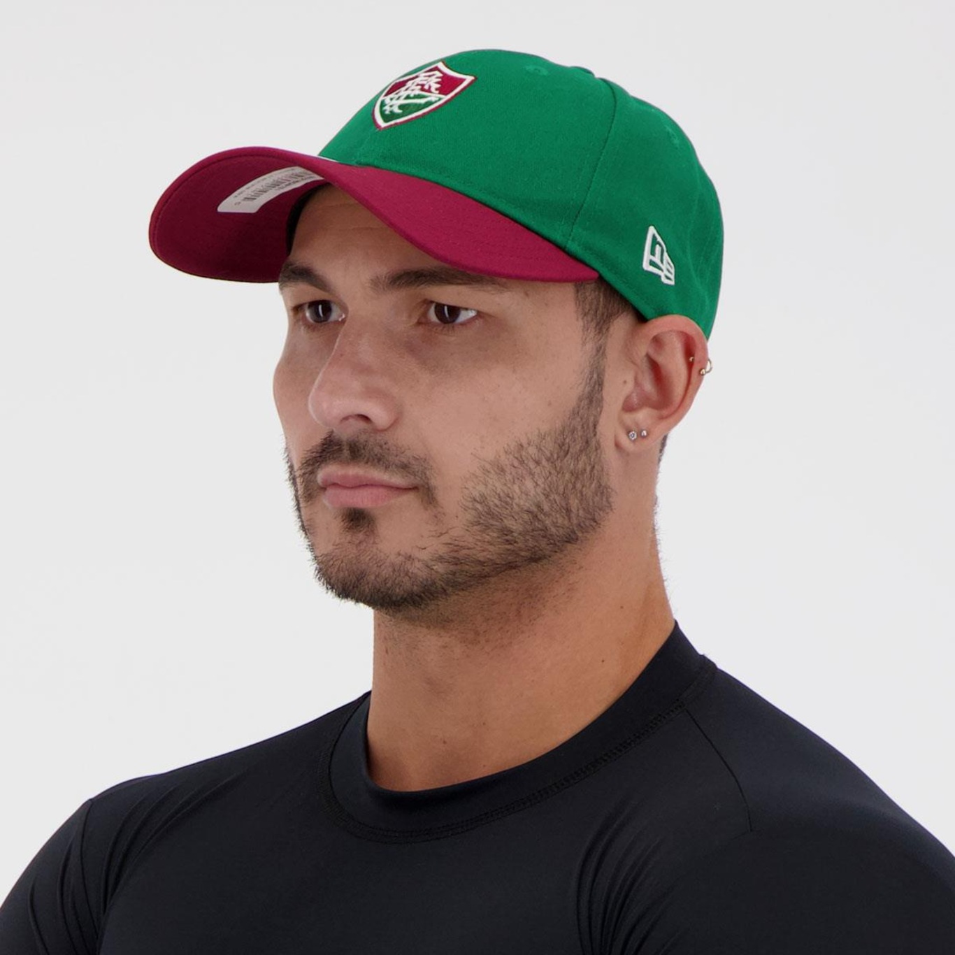 Boné Aba Curva New Era 3930 Fluminense - Strapback - Adulto - Foto 5