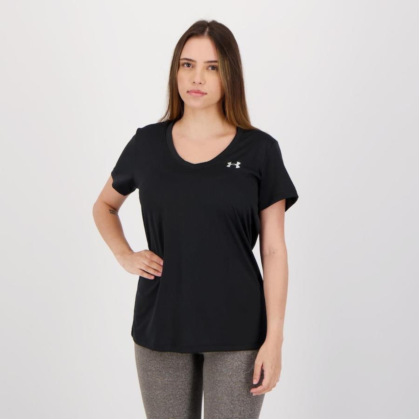 Camiseta Under Armour Tech SSV Solid - Feminina - Foto 1