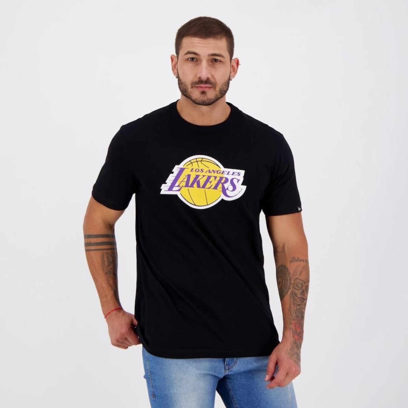 Camiseta New Era NBA Los Angeles Lakers 1947 - Masculina - Foto 2