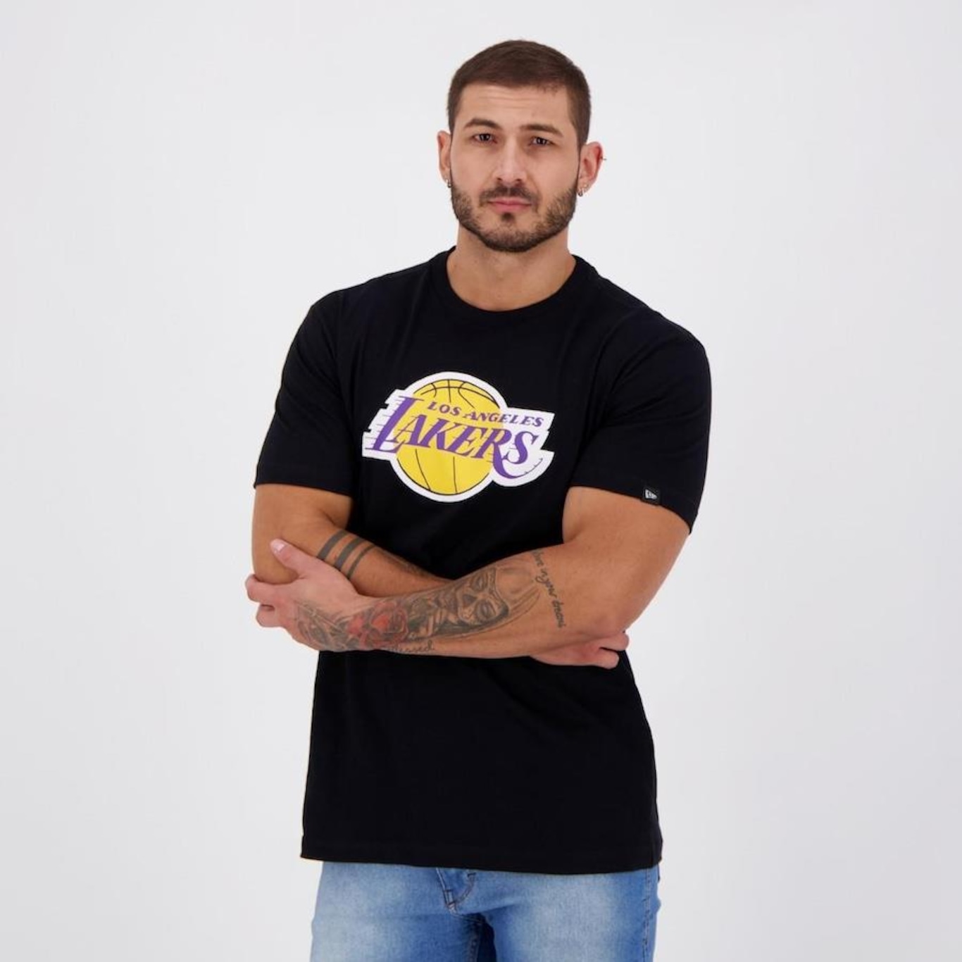 Camiseta New Era NBA Los Angeles Lakers 1947 - Masculina - Foto 5