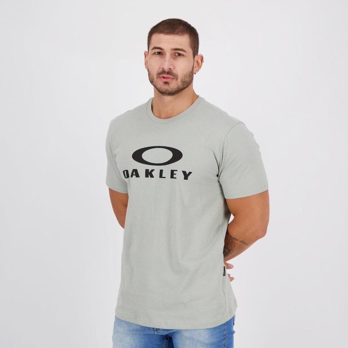 Camiseta Oakley O-Bark SS Masculina - Branco Branco