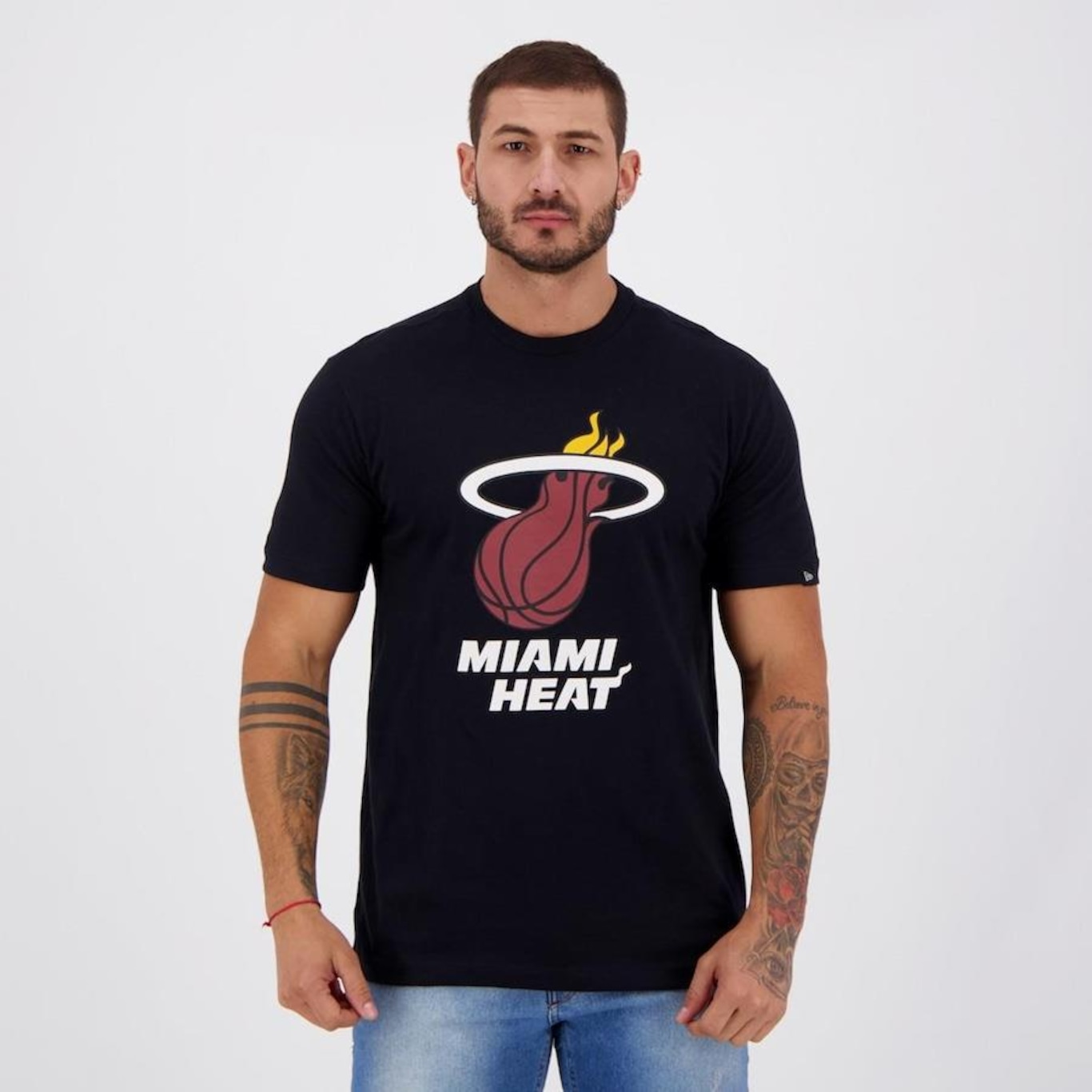 Camiseta New Era NBA Miami Heat 1988 - Masculina - Foto 1