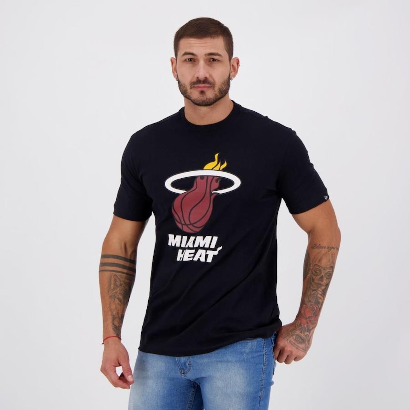 Camiseta New Era NBA Miami Heat 1988 - Masculina - Foto 2