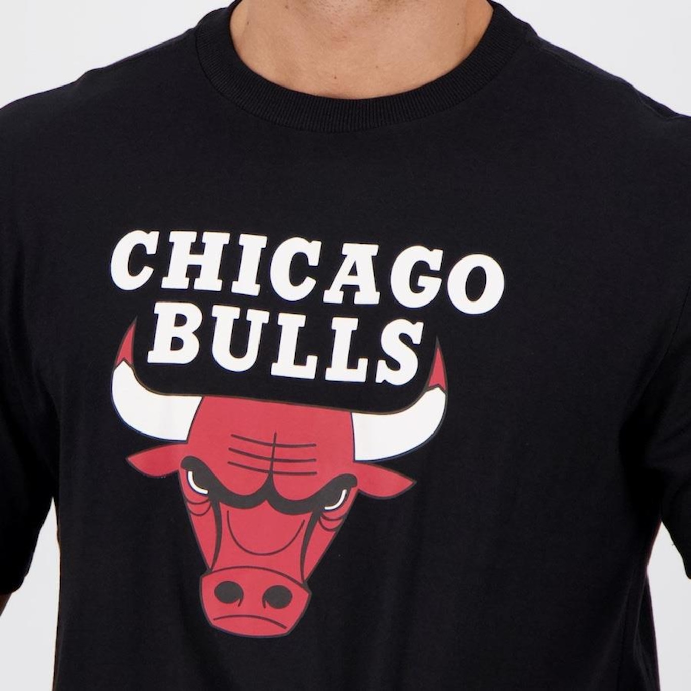 Camiseta New Era NBA Chicago Bulls Basic - Masculina - Foto 4