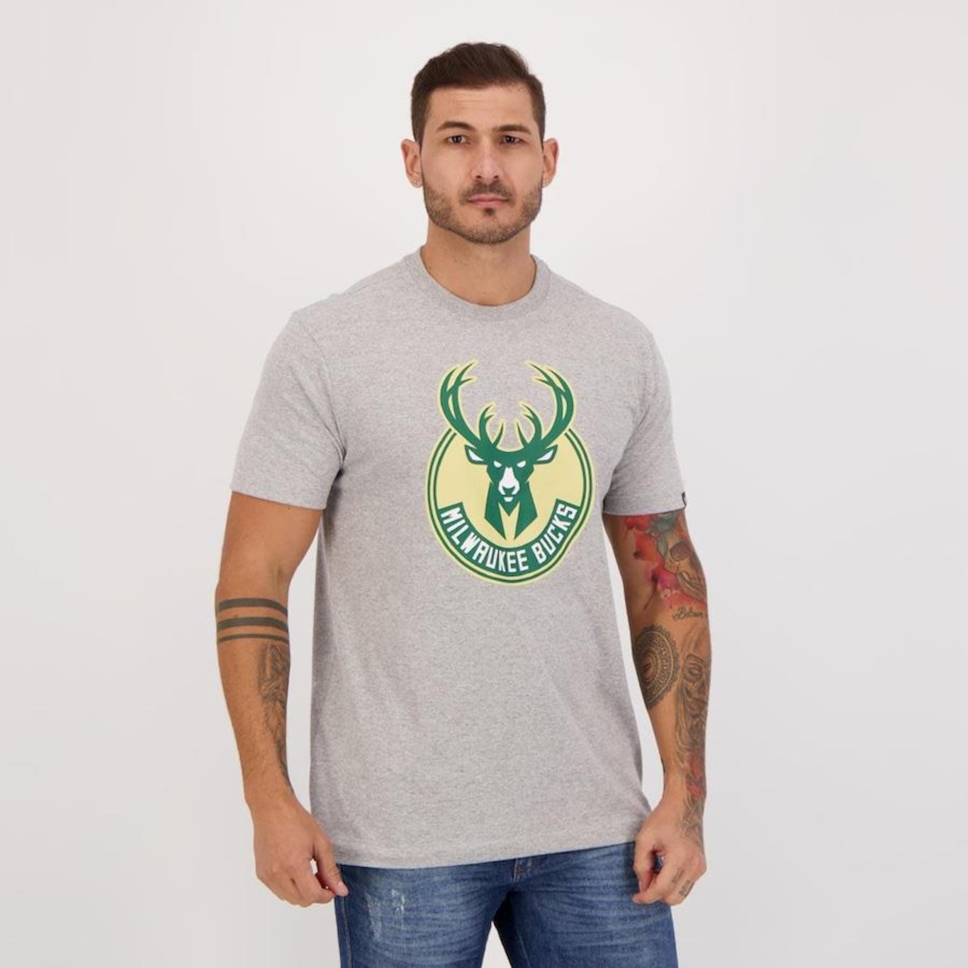 Camiseta New Era NBA Milwaukee Bucks - Masculina - Foto 5