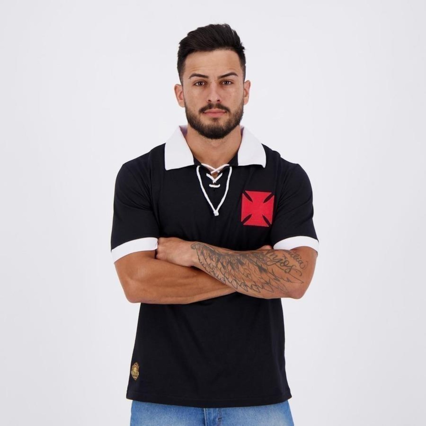 Camiseta Vasco Cruz de Malta Masculina - Branco