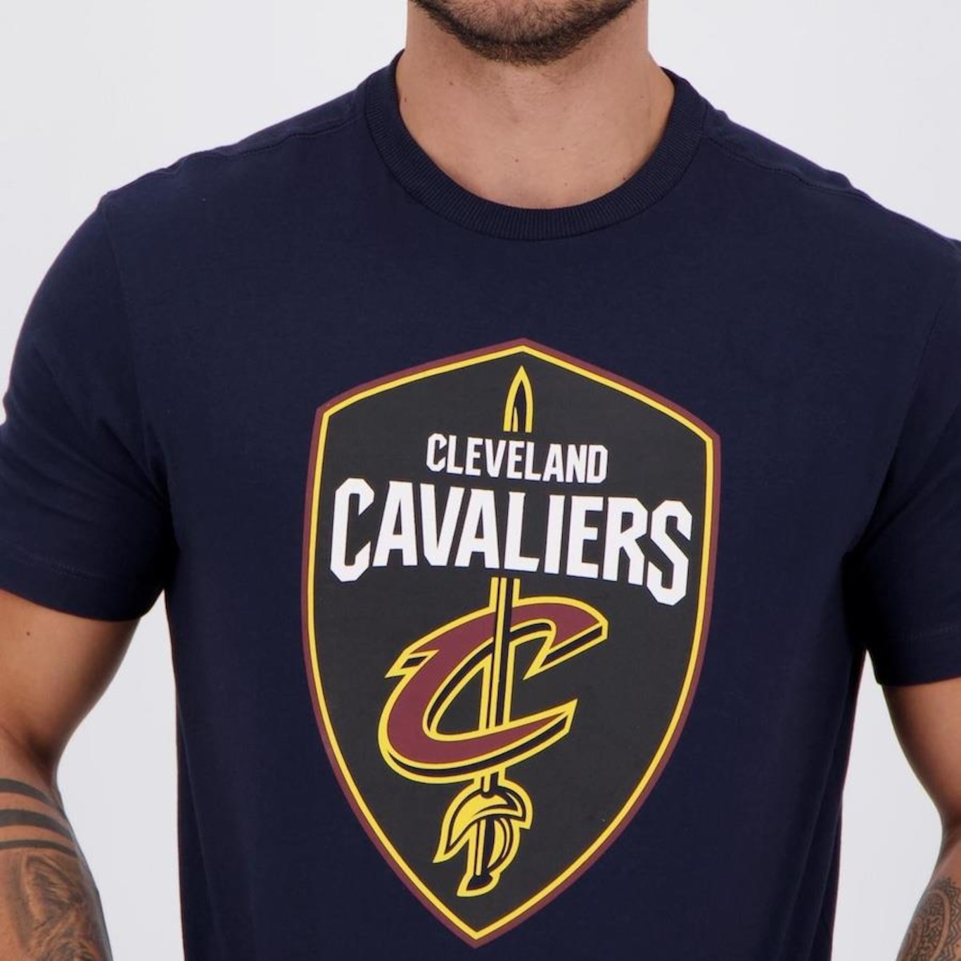 Camiseta New Era NBA Cleveland Cavaliers Logo - Masculina - Foto 4