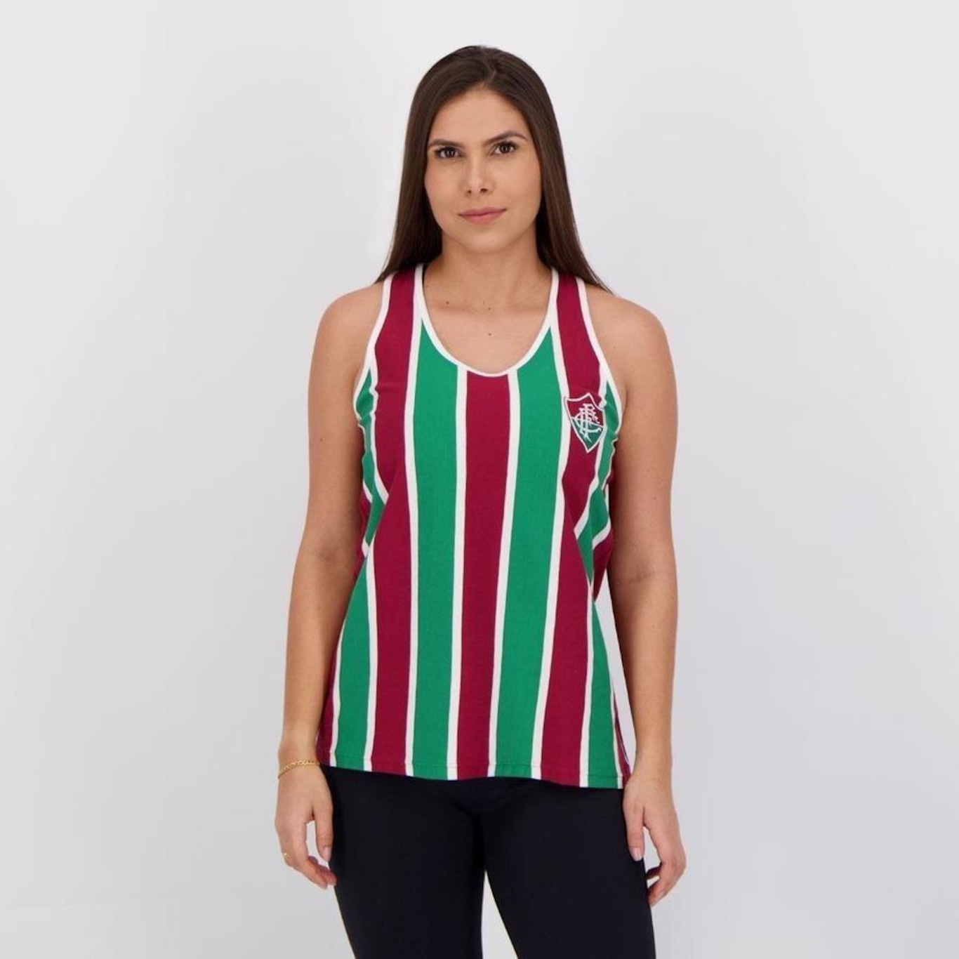 Camiseta Regata Fluminense Futfanatics Bit - Feminina - Foto 1